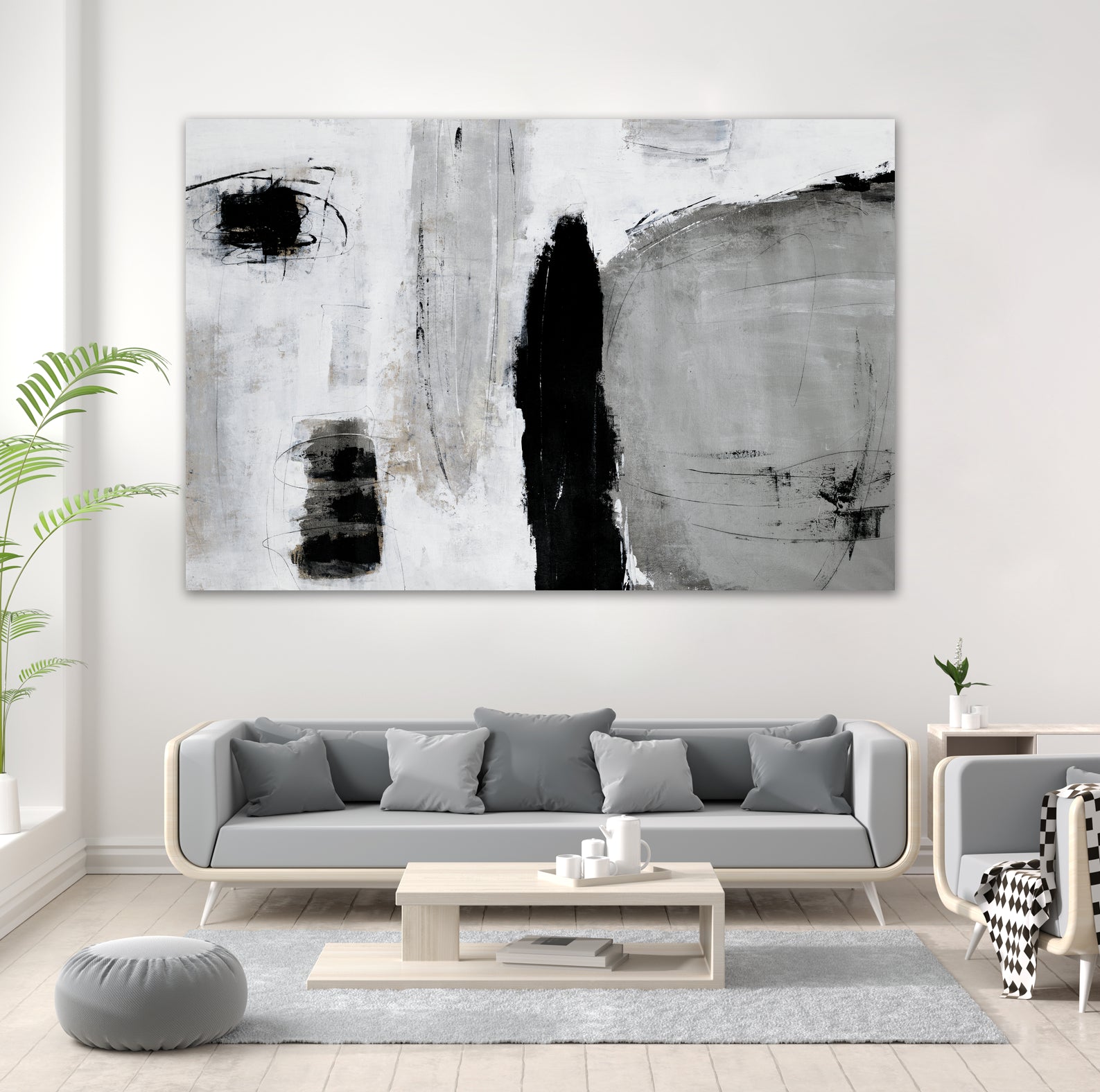 Unlevel by Daleno Art on GIANT ART - grey abstract