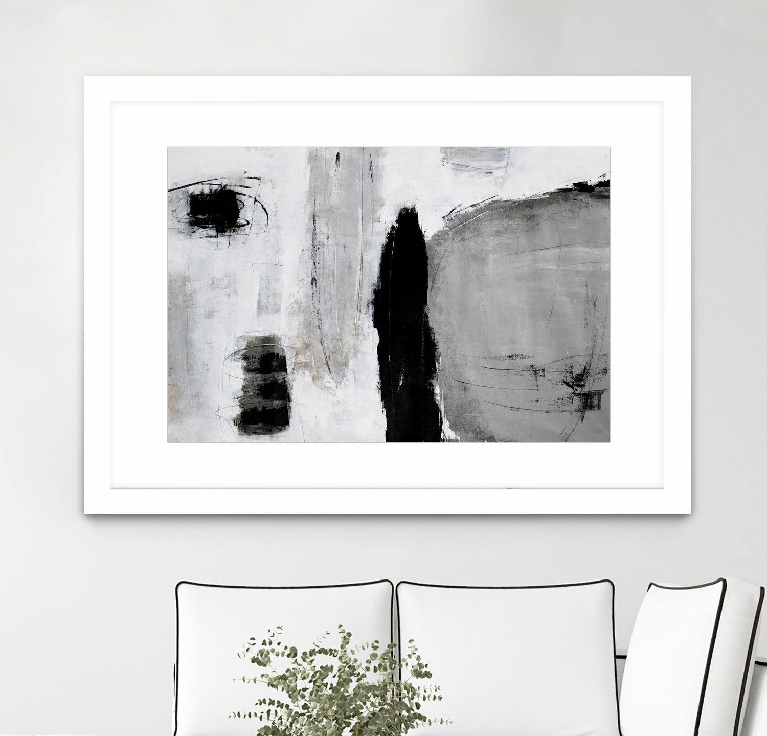 Unlevel by Daleno Art on GIANT ART - grey abstract