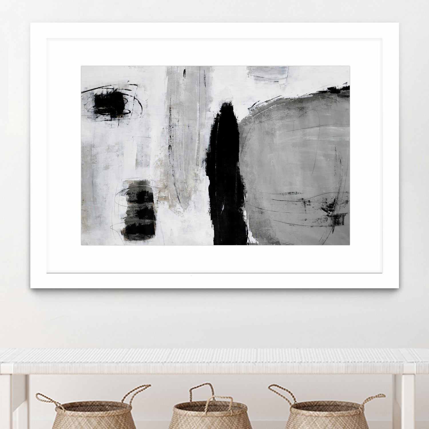 Unlevel by Daleno Art on GIANT ART - grey abstract