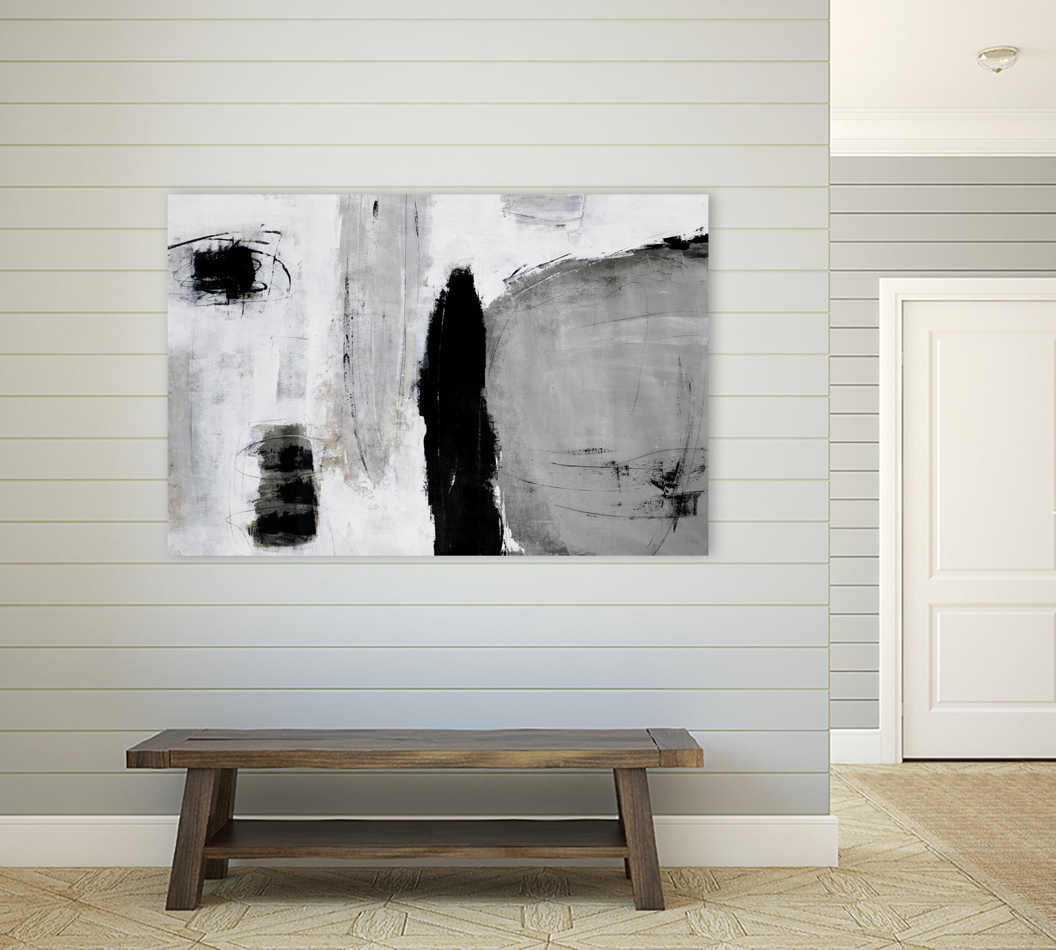 Unlevel by Daleno Art on GIANT ART - grey abstract