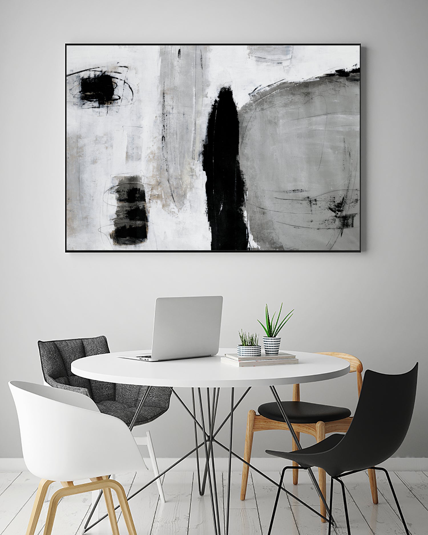 Unlevel by Daleno Art on GIANT ART - grey abstract