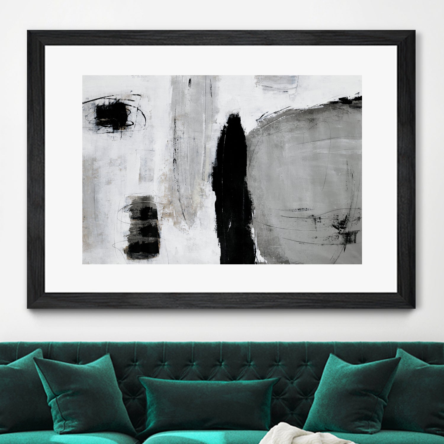 Unlevel by Daleno Art on GIANT ART - grey abstract