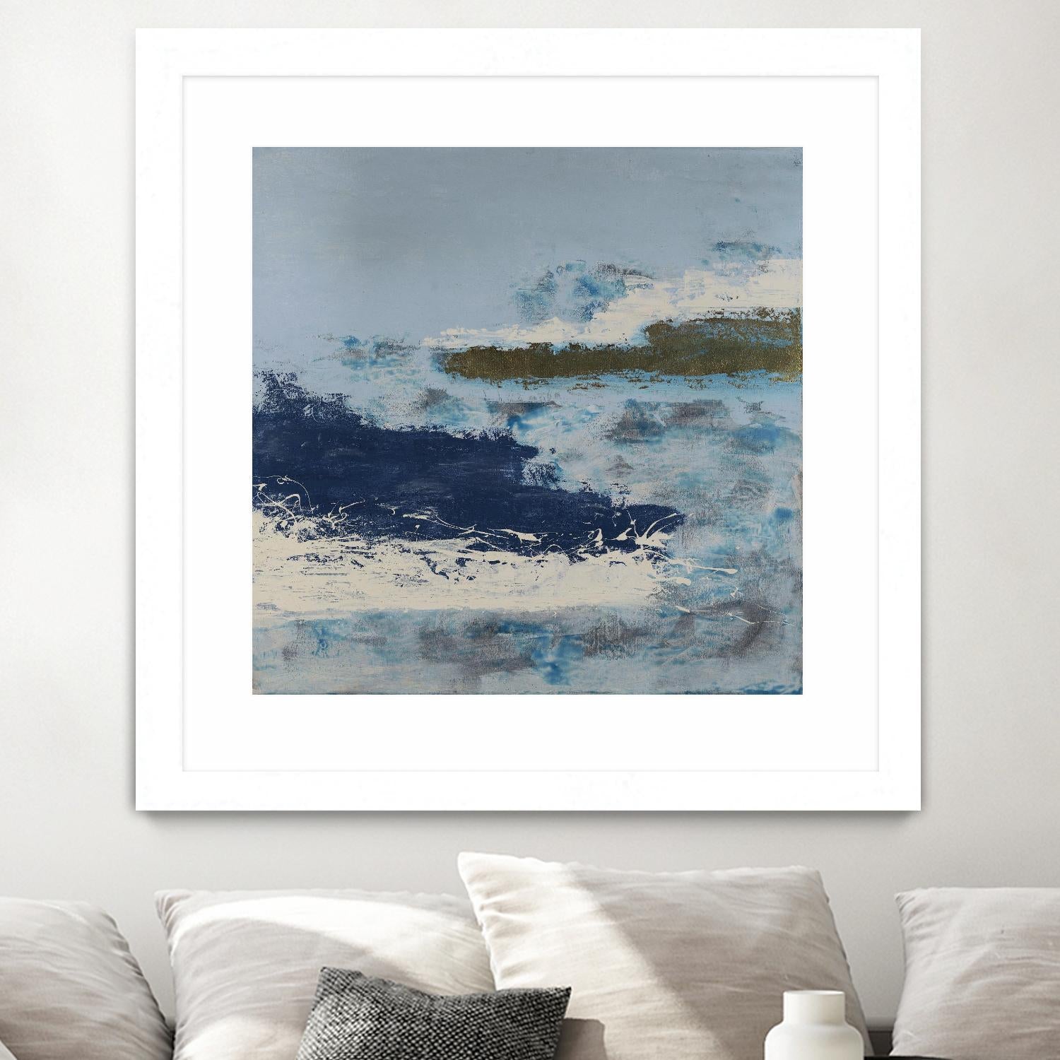 Washing to Shore by Daleno Art on GIANT ART - blue abstract abstrait