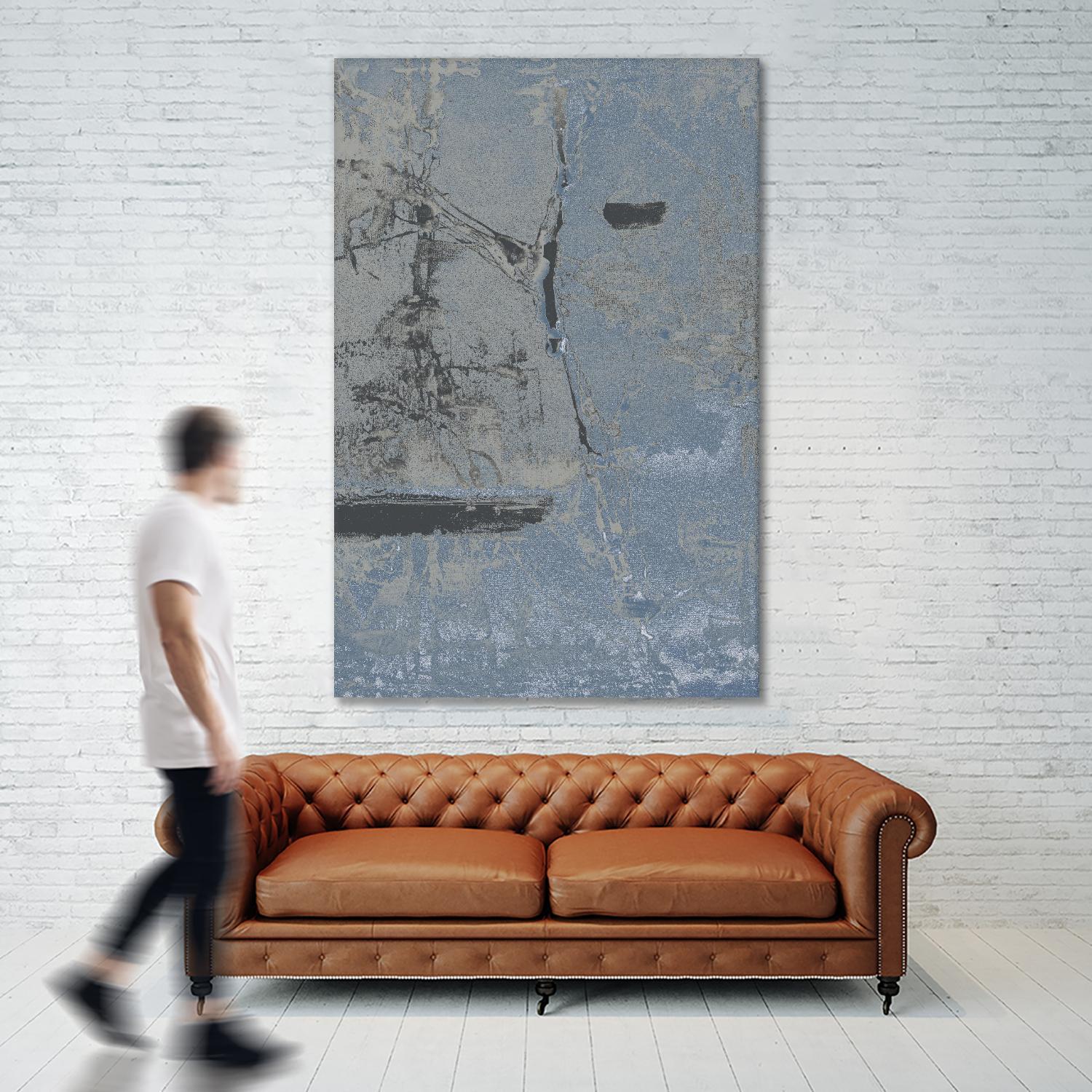 Hatchback II by Daleno Art on GIANT ART - blue abstract abstrait