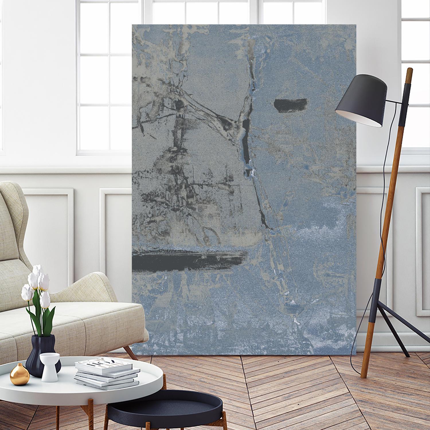 Hatchback II by Daleno Art on GIANT ART - blue abstract abstrait