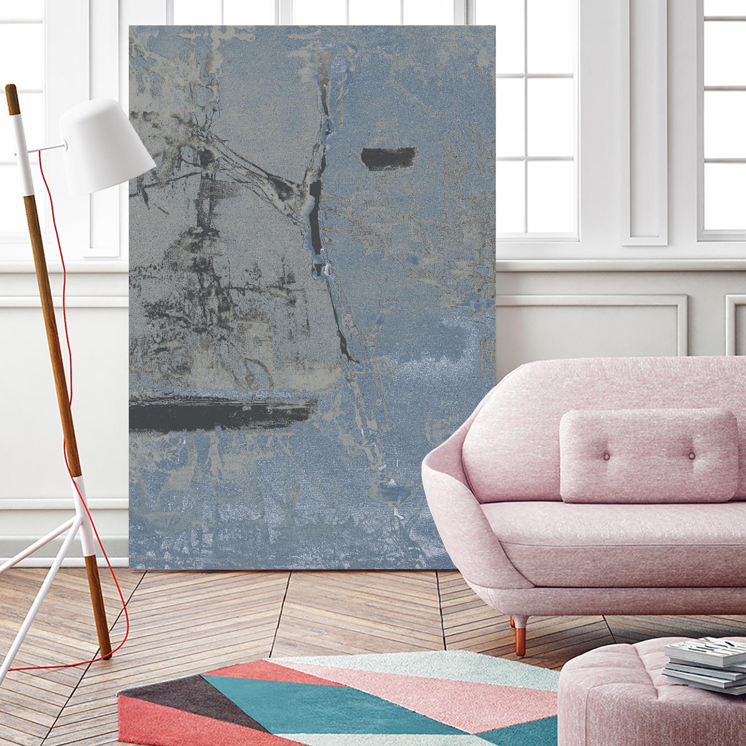 Hatchback II by Daleno Art on GIANT ART - blue abstract abstrait