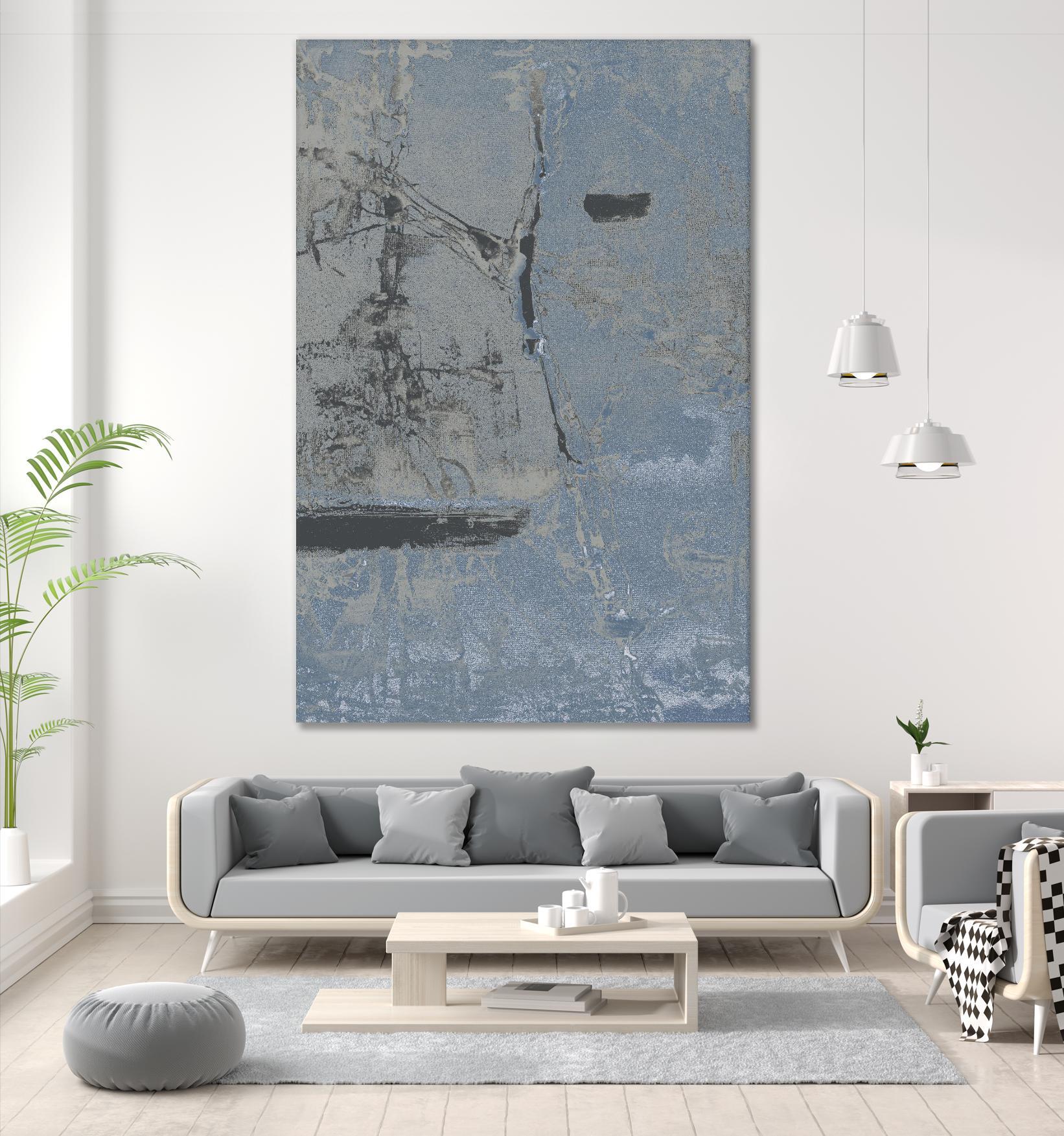 Hatchback II by Daleno Art on GIANT ART - blue abstract abstrait