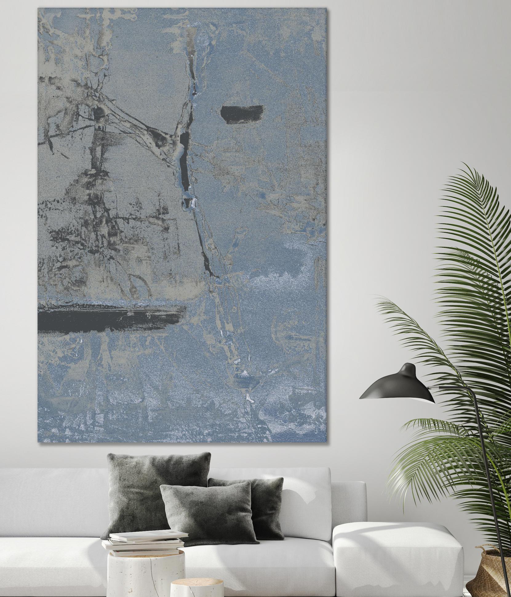 Hatchback II by Daleno Art on GIANT ART - blue abstract abstrait