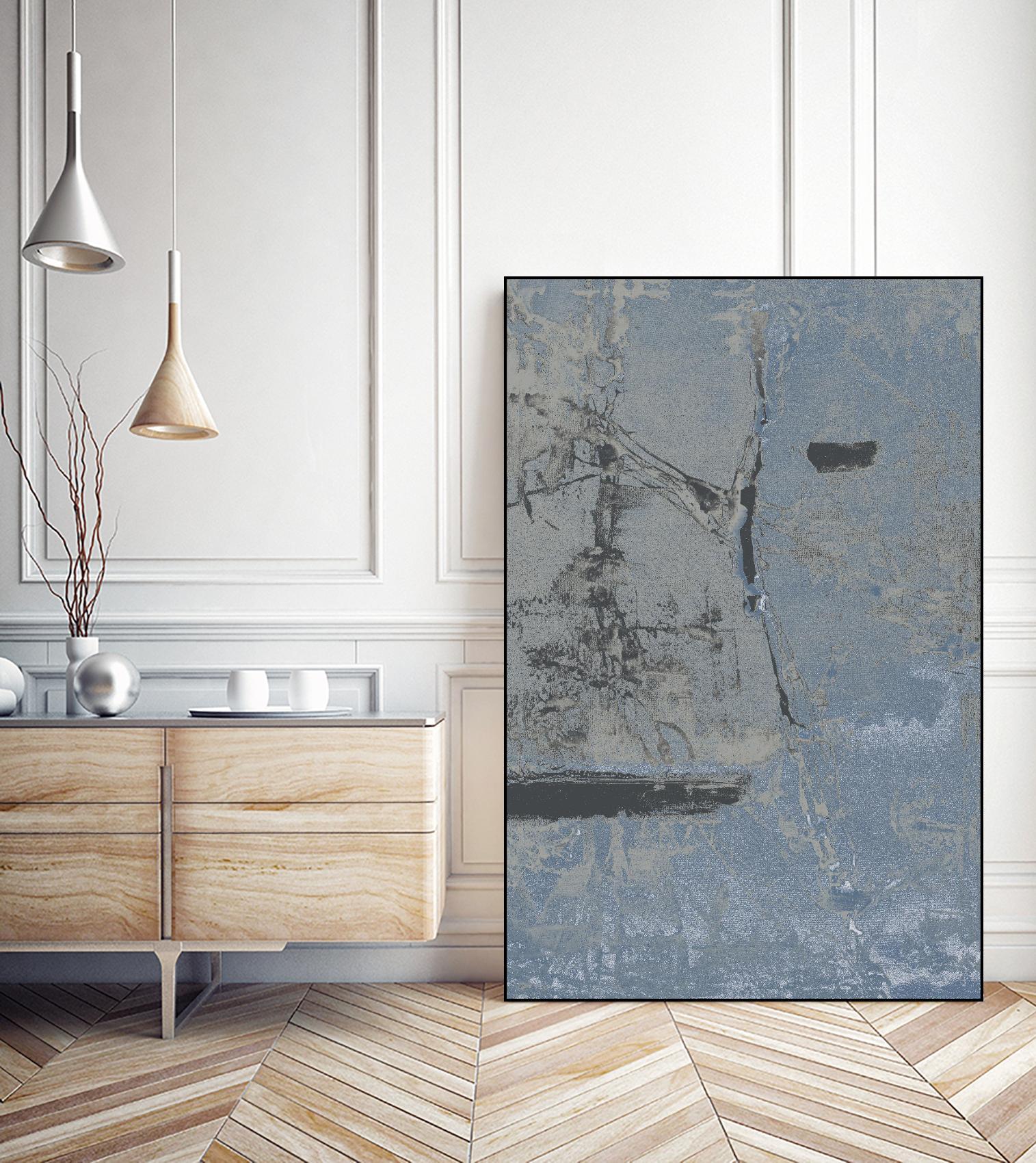 Hatchback II by Daleno Art on GIANT ART - blue abstract abstrait