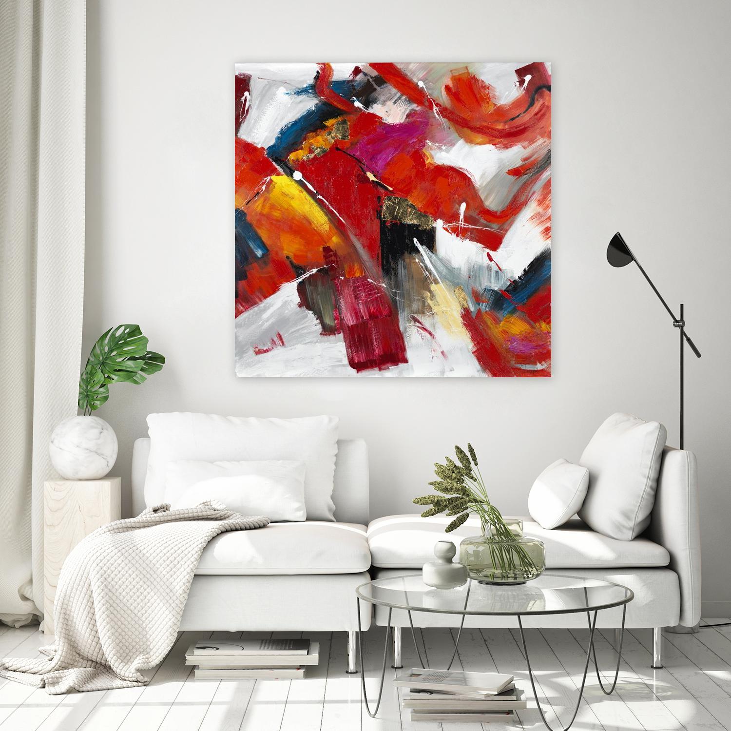 Stop to stare by Daleno Art on GIANT ART - red abstract abstrait