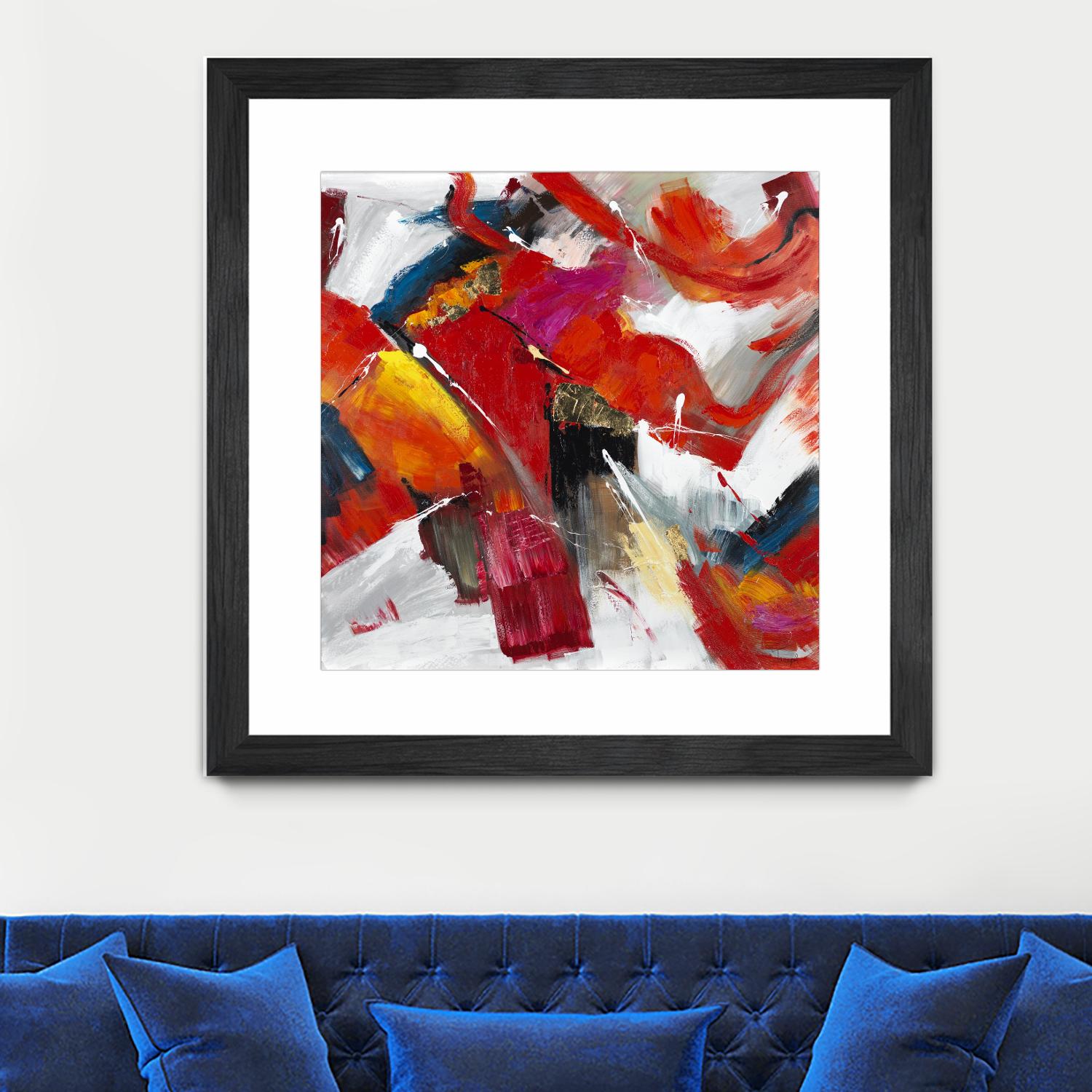 Stop to stare by Daleno Art on GIANT ART - red abstract abstrait
