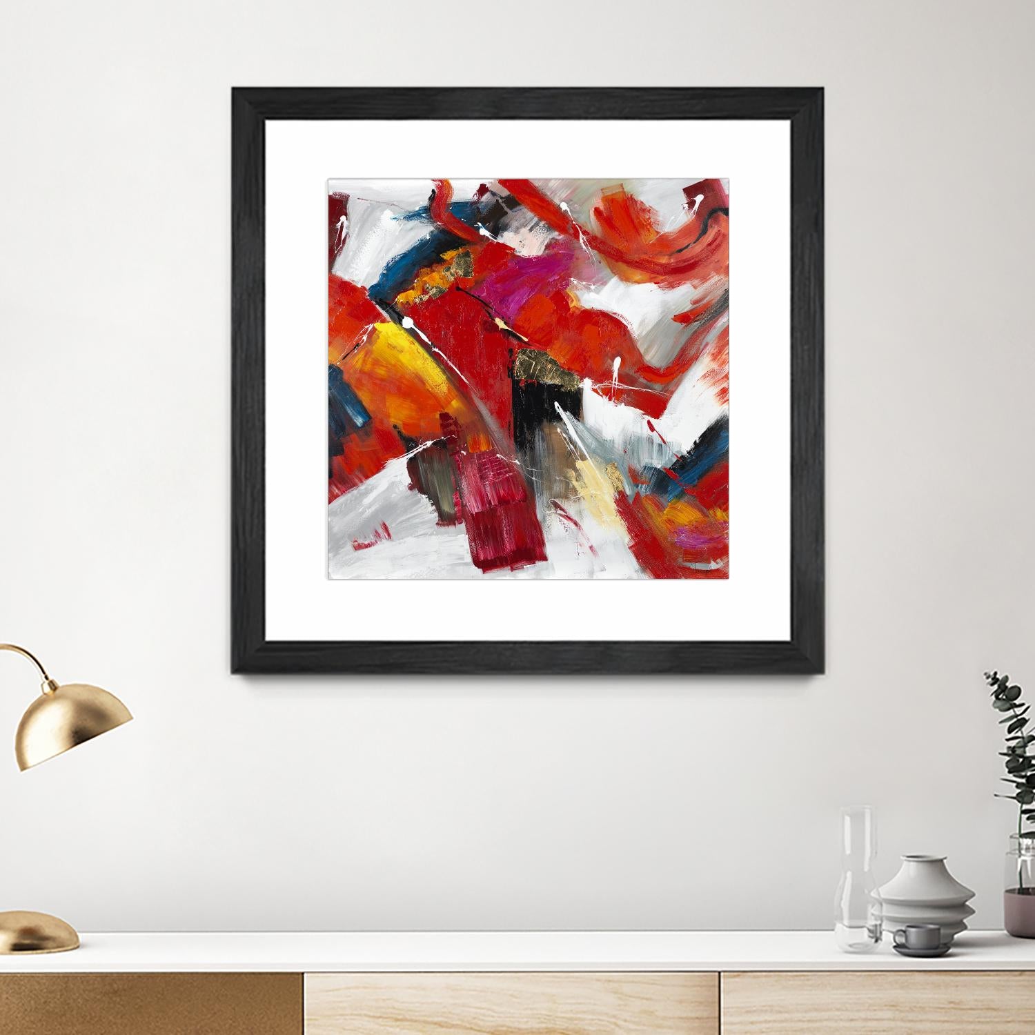 Stop to stare by Daleno Art on GIANT ART - red abstract abstrait