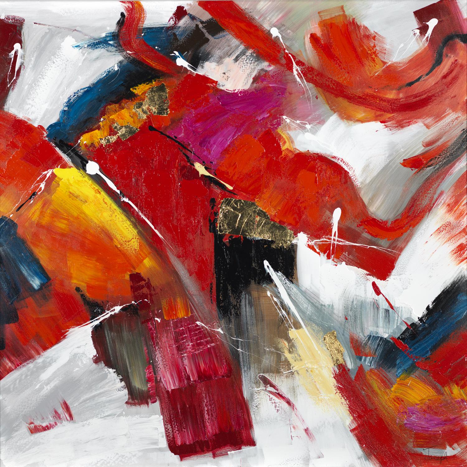Stop to stare by Daleno Art on GIANT ART - red abstract abstrait