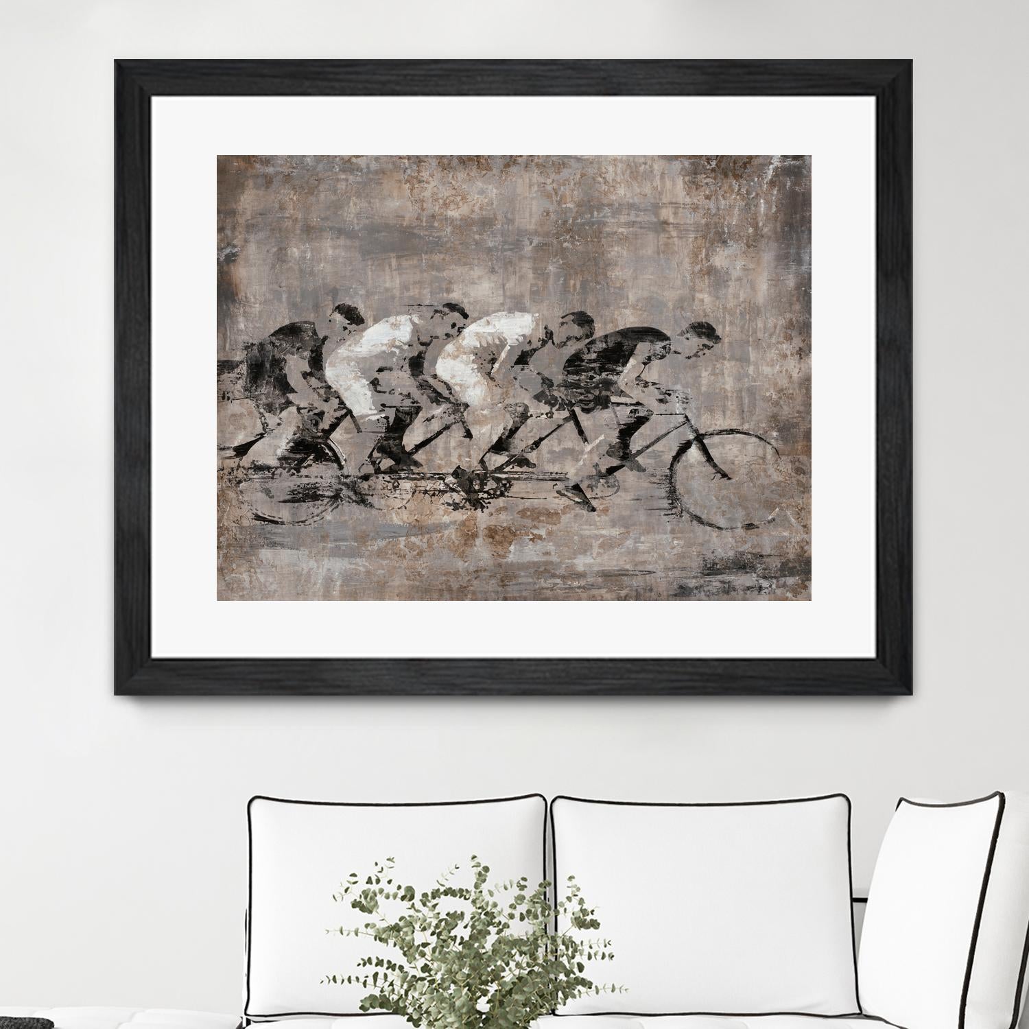 Day to Remember by Daleno Art on GIANT ART - grey figurative bikes