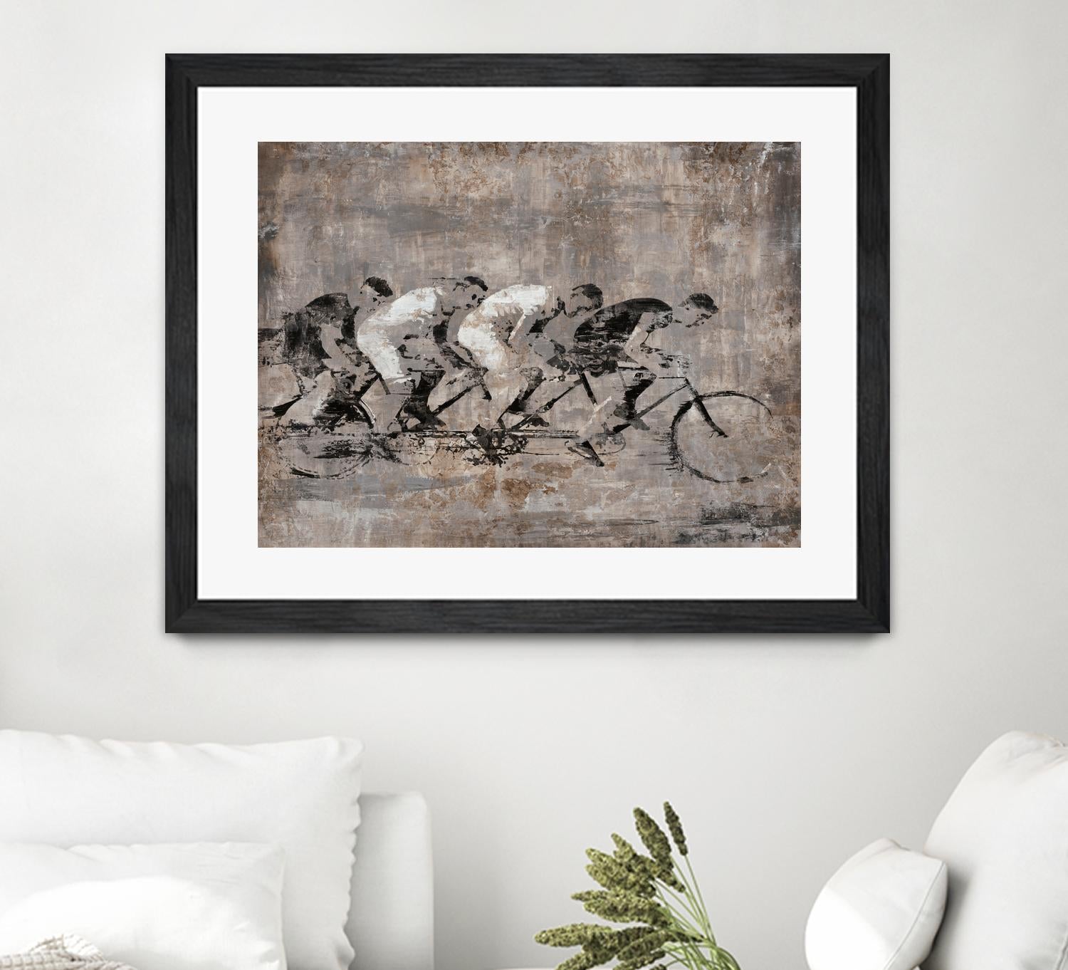 Day to Remember by Daleno Art on GIANT ART - grey figurative bikes