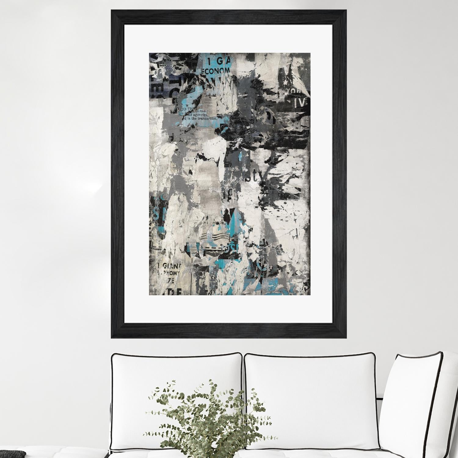 Wall Street Transactions.tif by Daleno Art on GIANT ART - blue street art abstrait