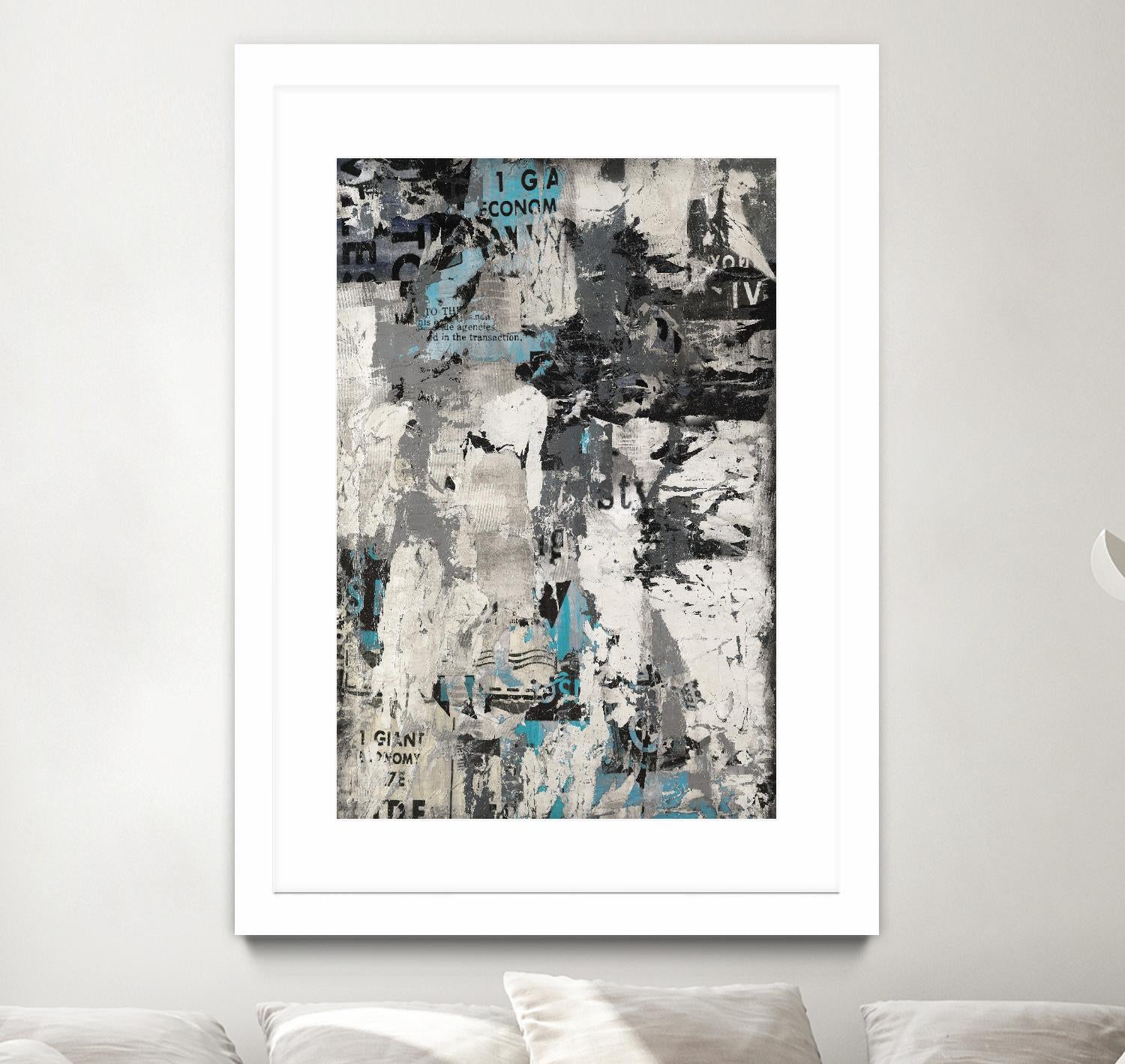 Wall Street Transactions.tif by Daleno Art on GIANT ART - blue street art abstrait