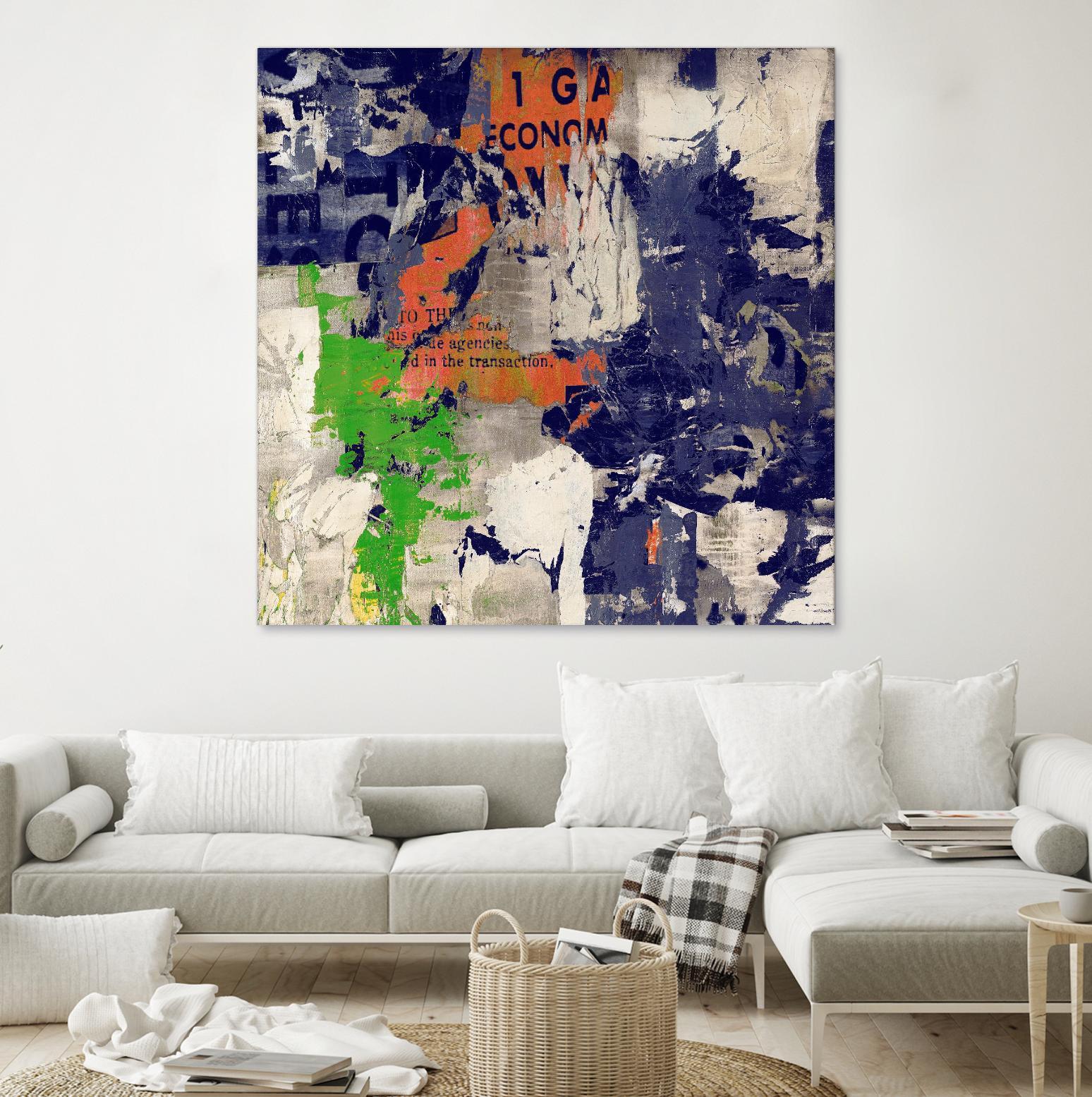 Economic Shift I by Daleno Art on GIANT ART - orange abstract abstrait