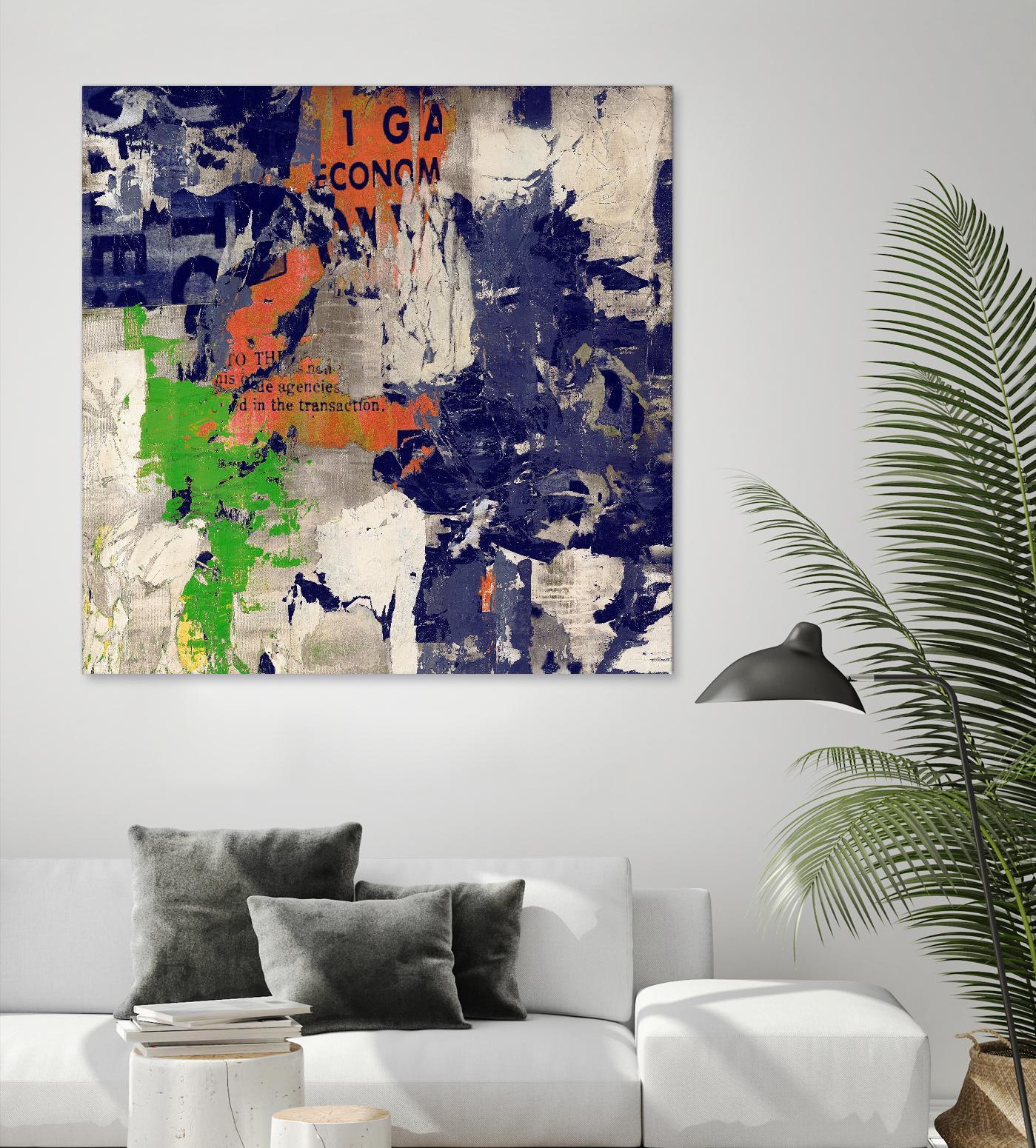 Economic Shift I by Daleno Art on GIANT ART - orange abstract abstrait