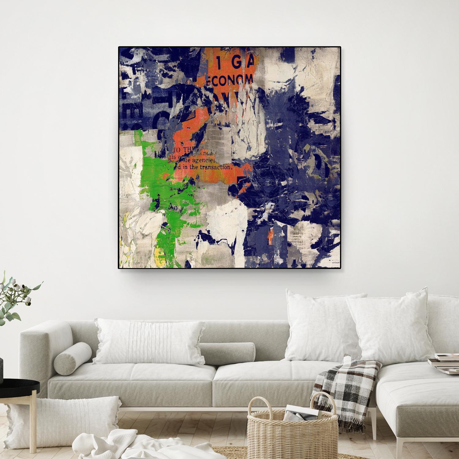 Economic Shift I by Daleno Art on GIANT ART - orange abstract abstrait