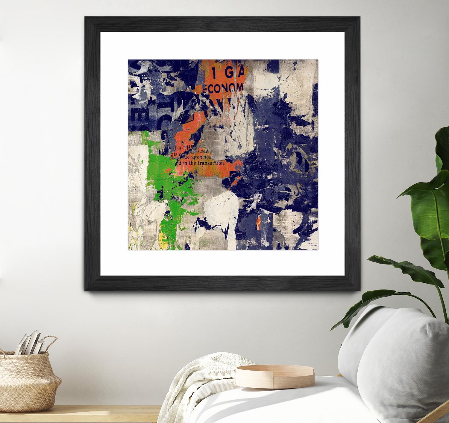 Economic Shift I by Daleno Art on GIANT ART - orange abstract abstrait