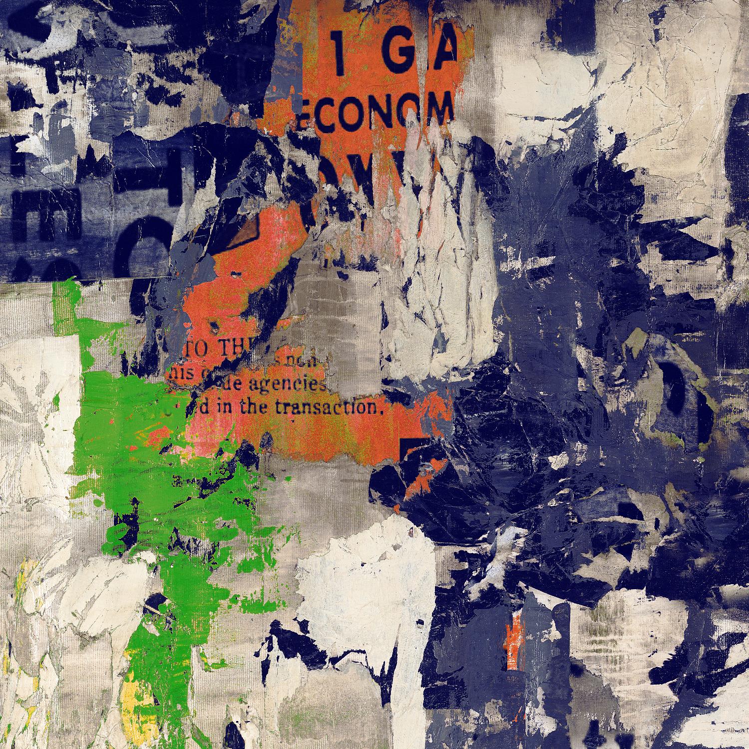 Economic Shift I by Daleno Art on GIANT ART - orange abstract abstrait