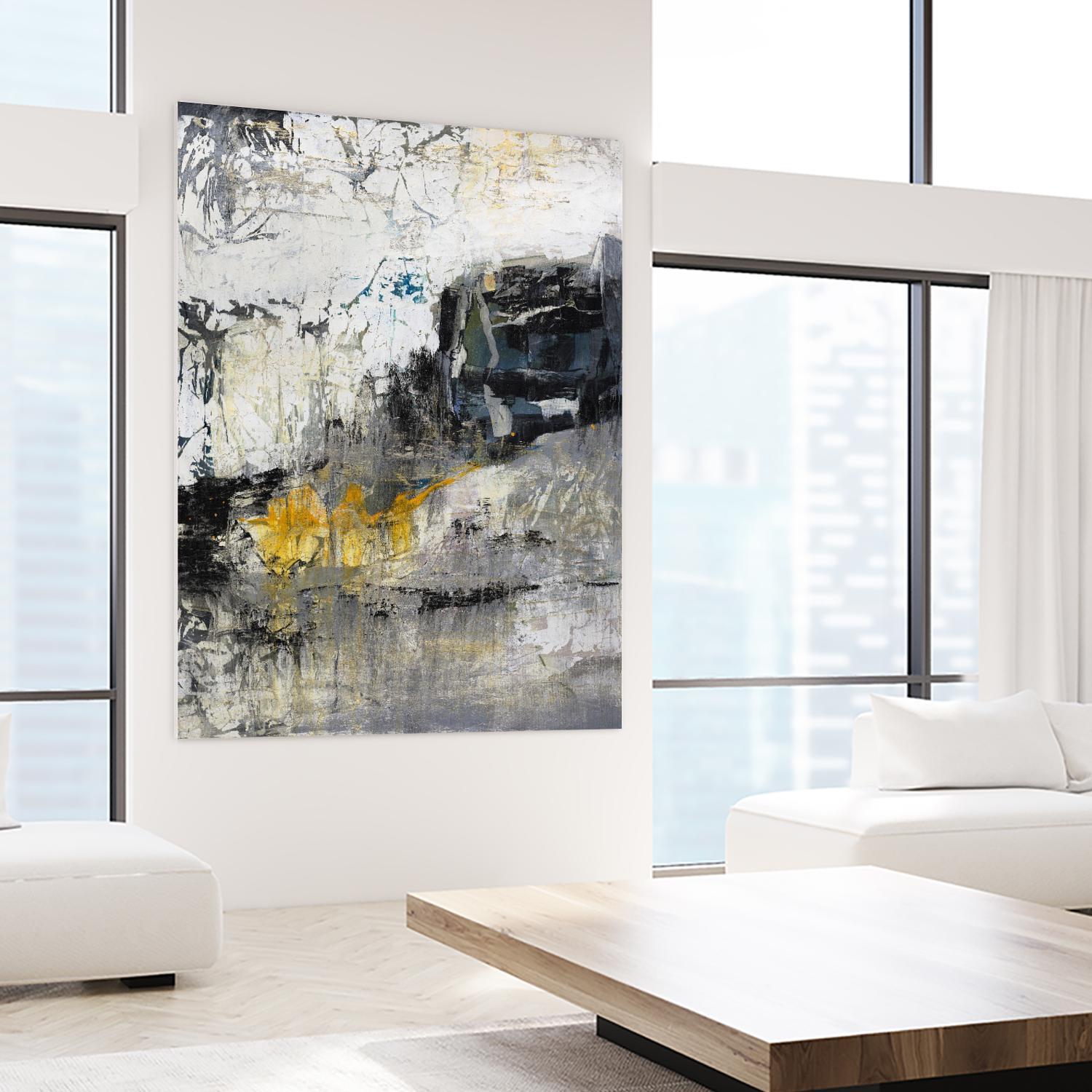 The Hike by Daleno Art on GIANT ART - blue abstract abstrait