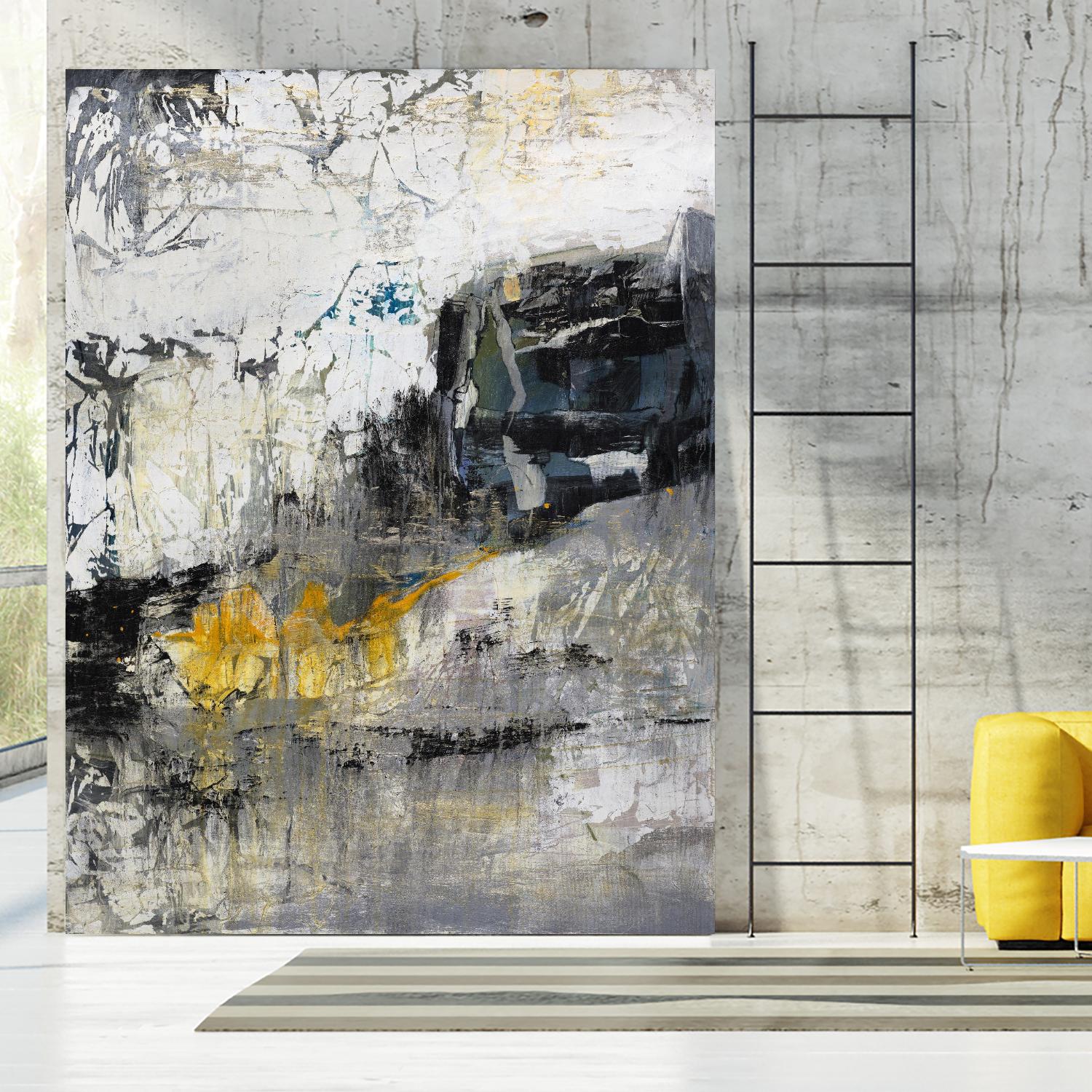 The Hike by Daleno Art on GIANT ART - blue abstract abstrait