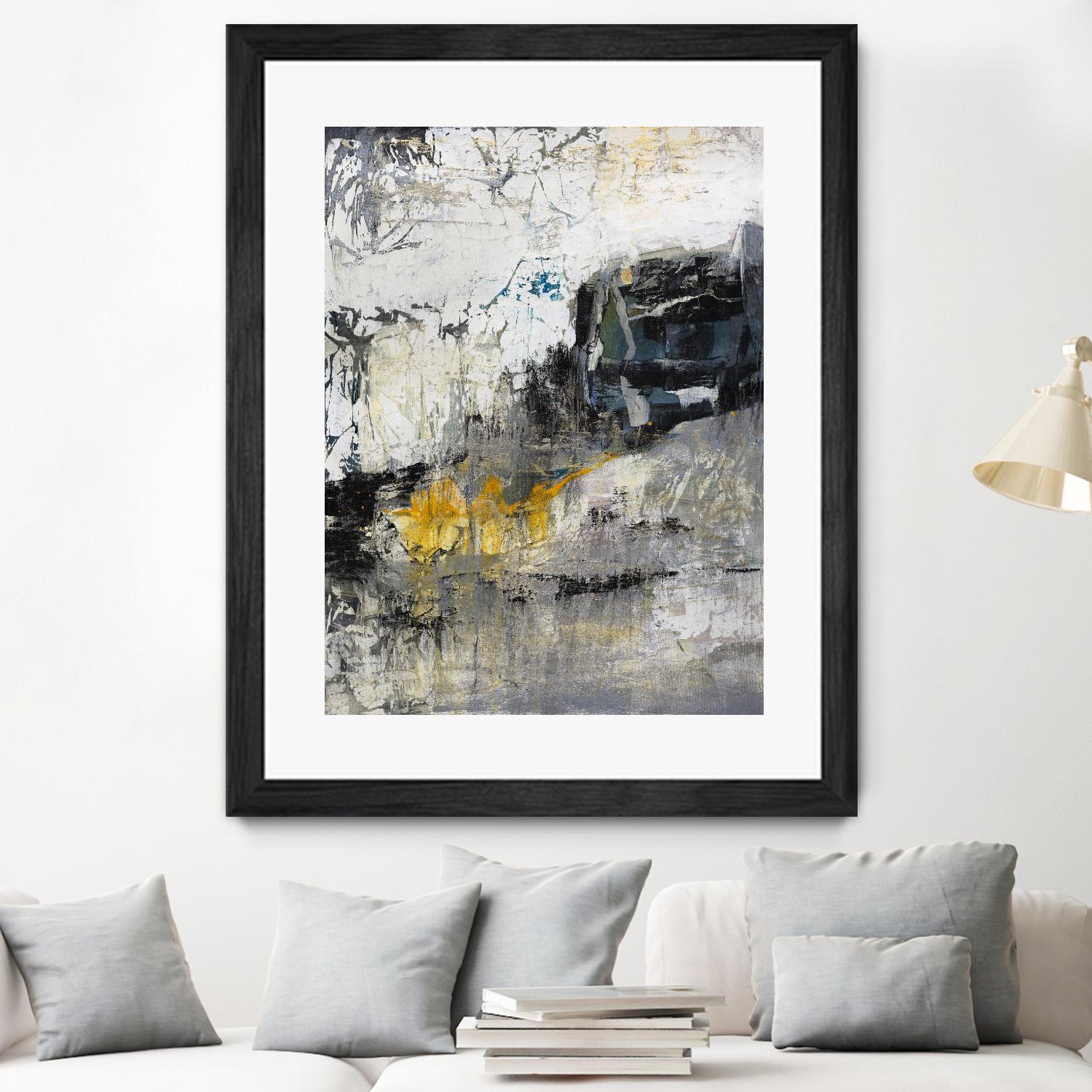 The Hike by Daleno Art on GIANT ART - blue abstract abstrait