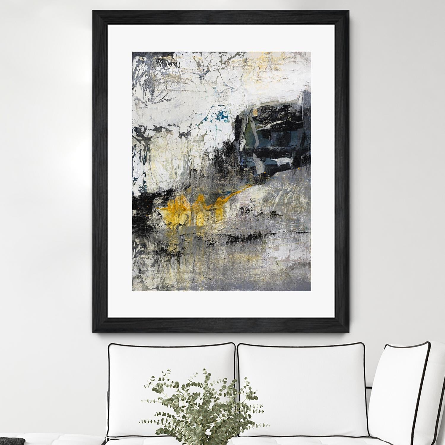 The Hike by Daleno Art on GIANT ART - blue abstract abstrait