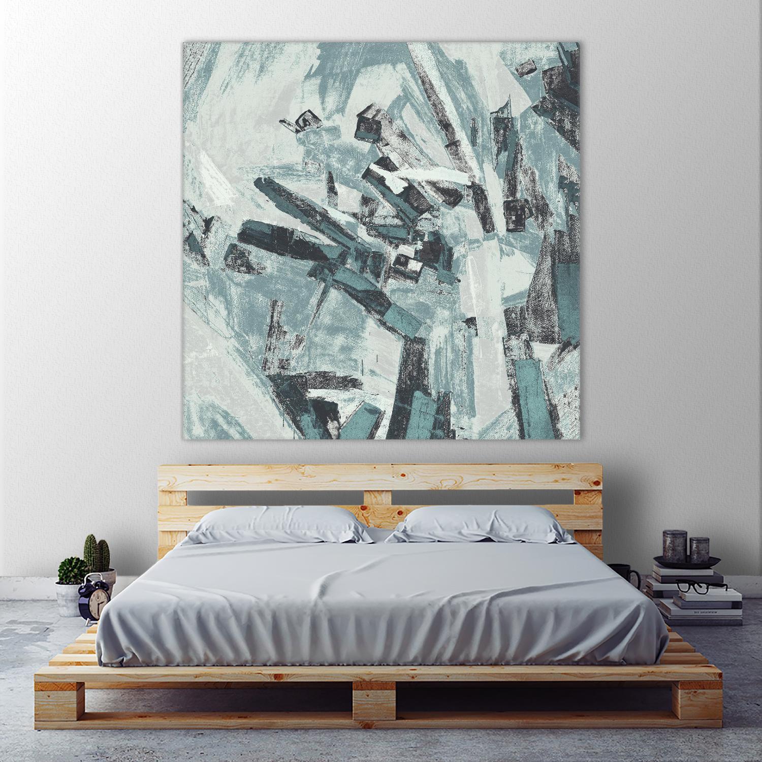 Sword Fight II by Daleno Art on GIANT ART - blue abstract abstrait