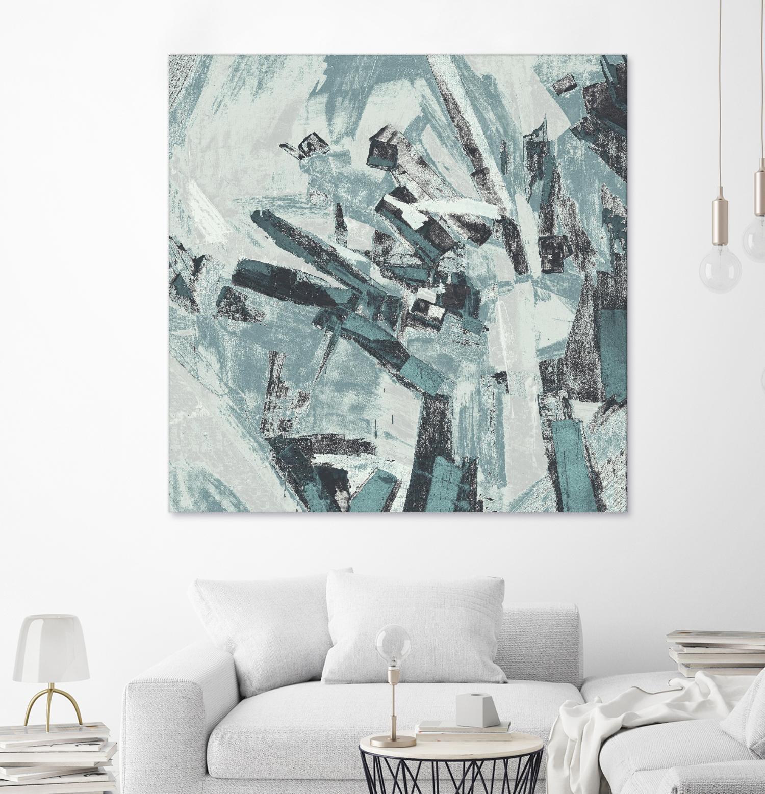 Sword Fight II by Daleno Art on GIANT ART - blue abstract abstrait
