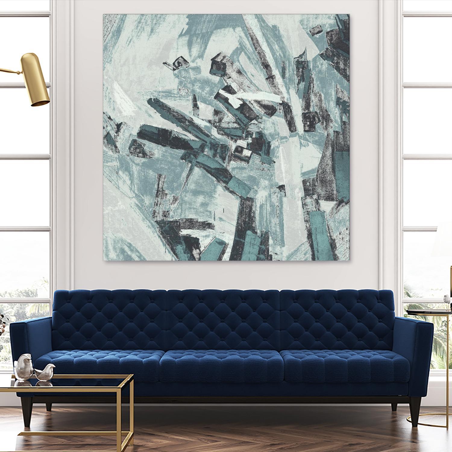 Sword Fight II by Daleno Art on GIANT ART - blue abstract abstrait
