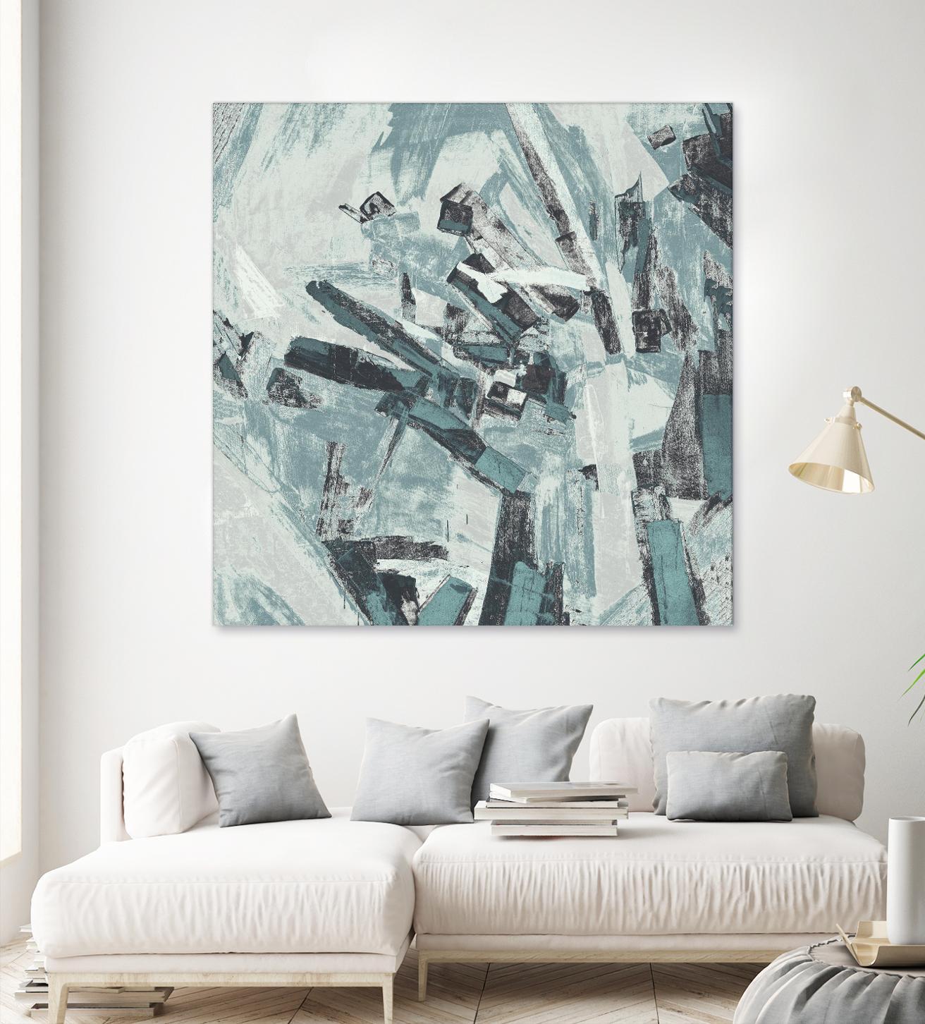 Sword Fight II by Daleno Art on GIANT ART - blue abstract abstrait