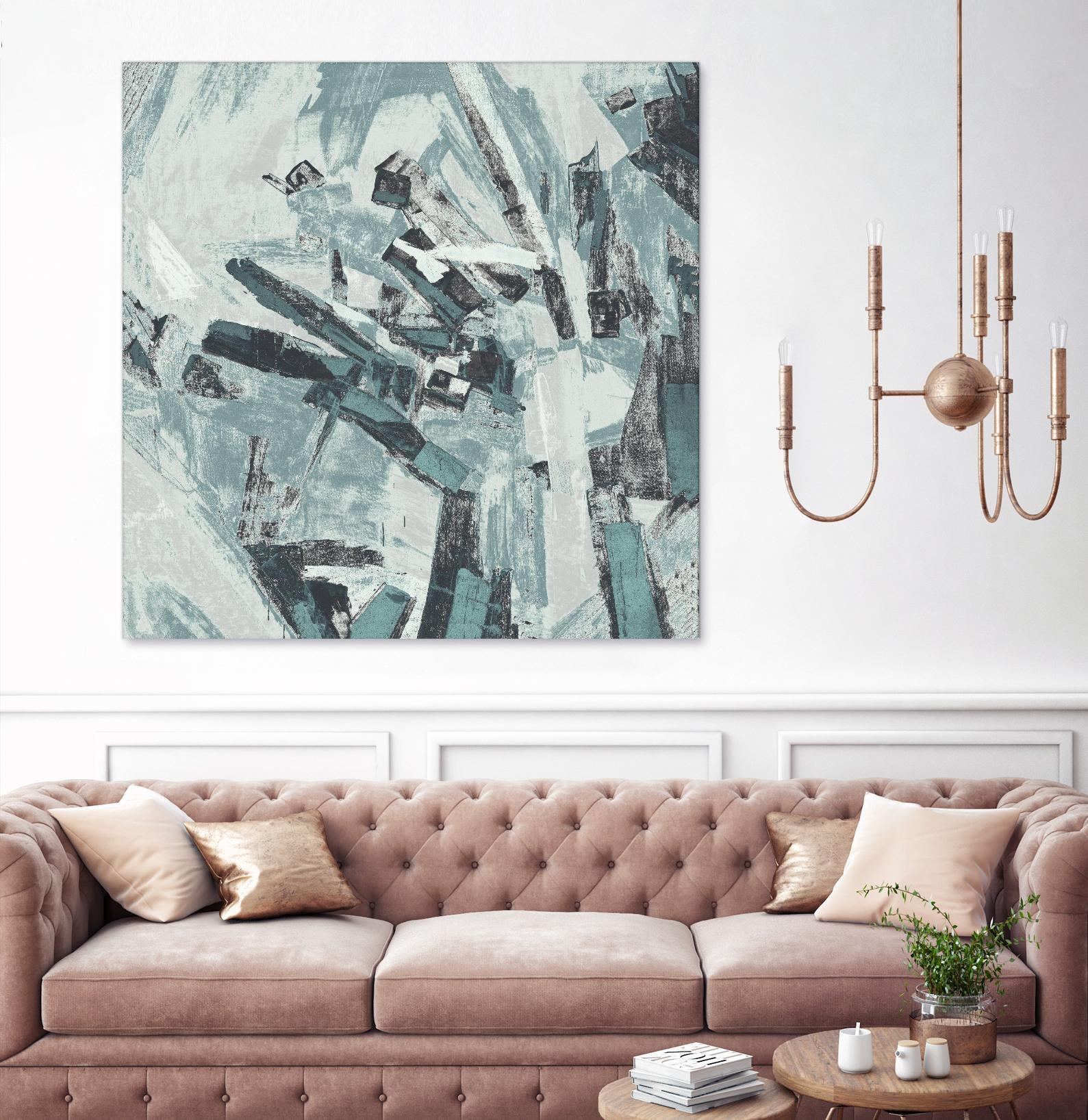 Sword Fight II by Daleno Art on GIANT ART - blue abstract abstrait