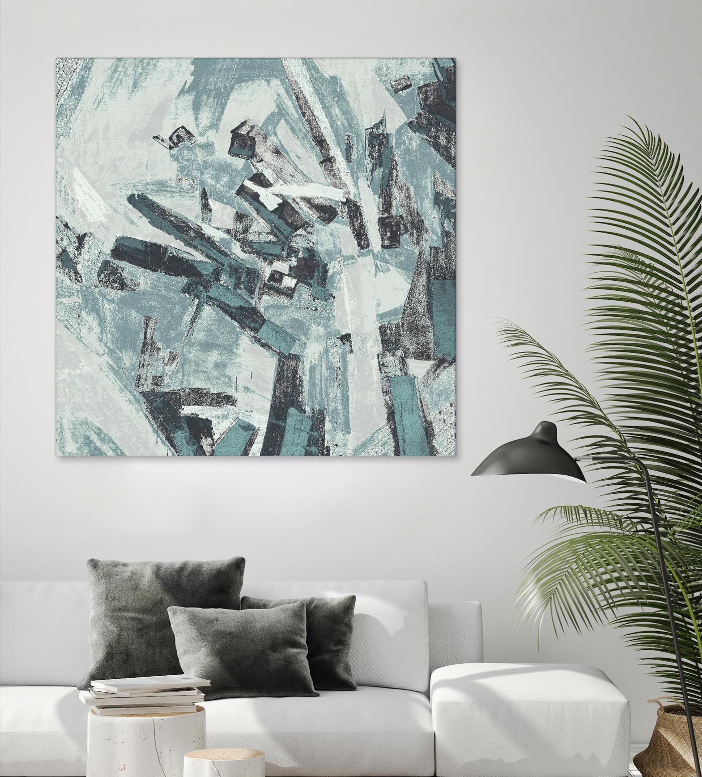 Sword Fight II by Daleno Art on GIANT ART - blue abstract abstrait