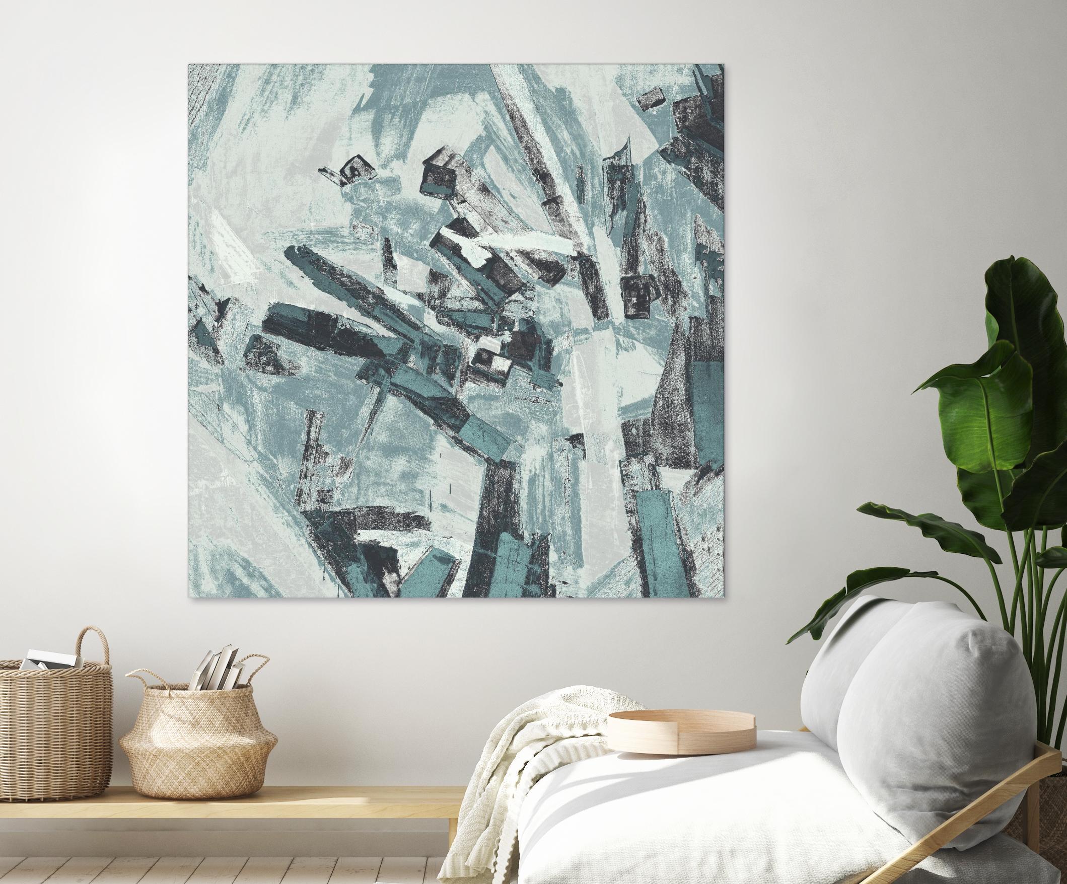 Sword Fight II by Daleno Art on GIANT ART - blue abstract abstrait