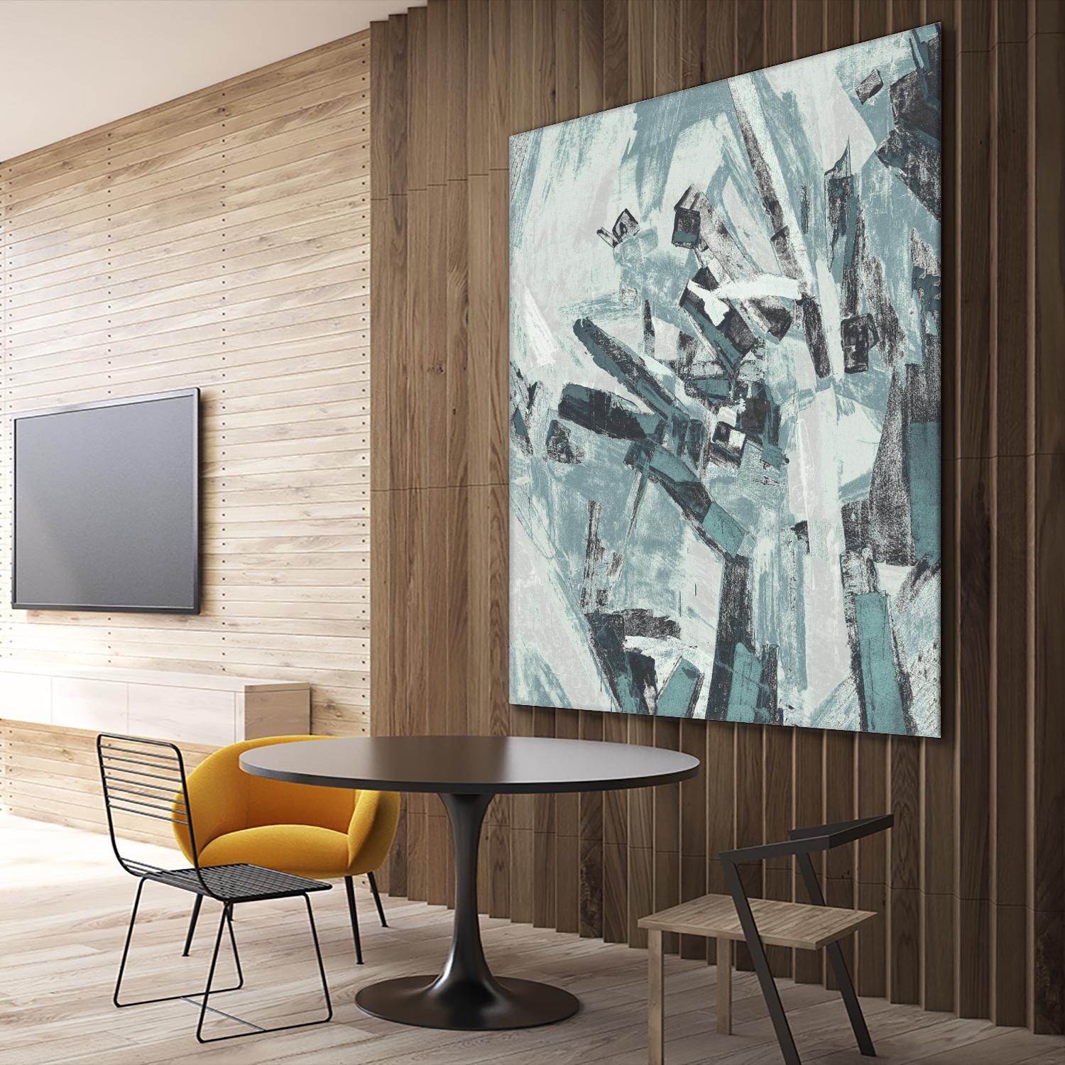 Sword Fight II by Daleno Art on GIANT ART - blue abstract abstrait