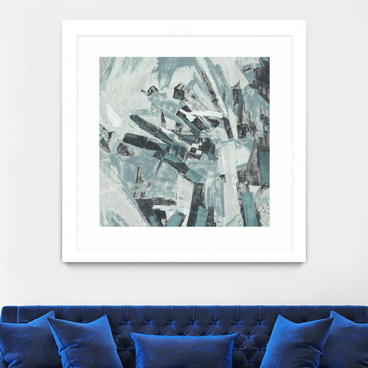 Sword Fight II by Daleno Art on GIANT ART - blue abstract abstrait
