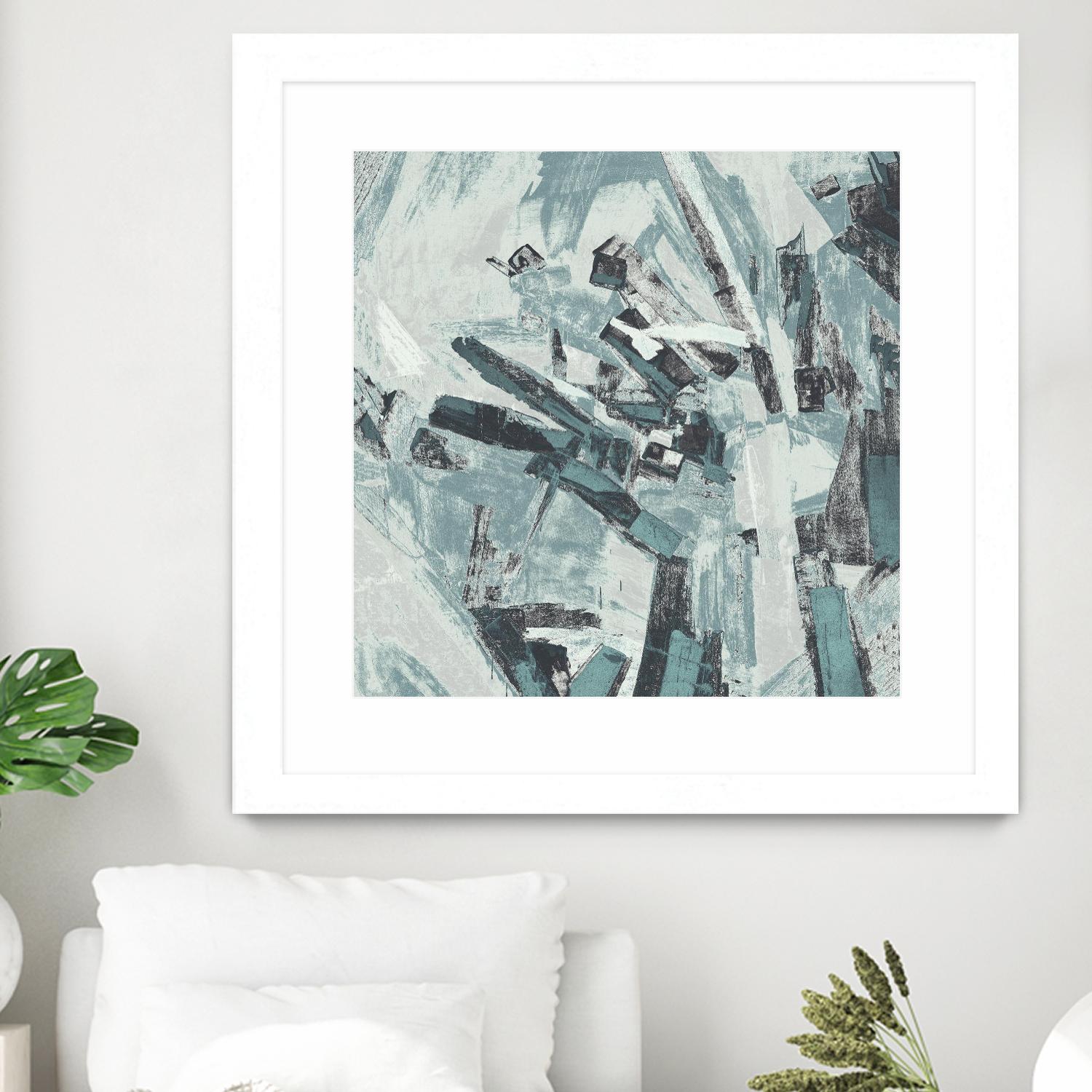 Sword Fight II by Daleno Art on GIANT ART - blue abstract abstrait