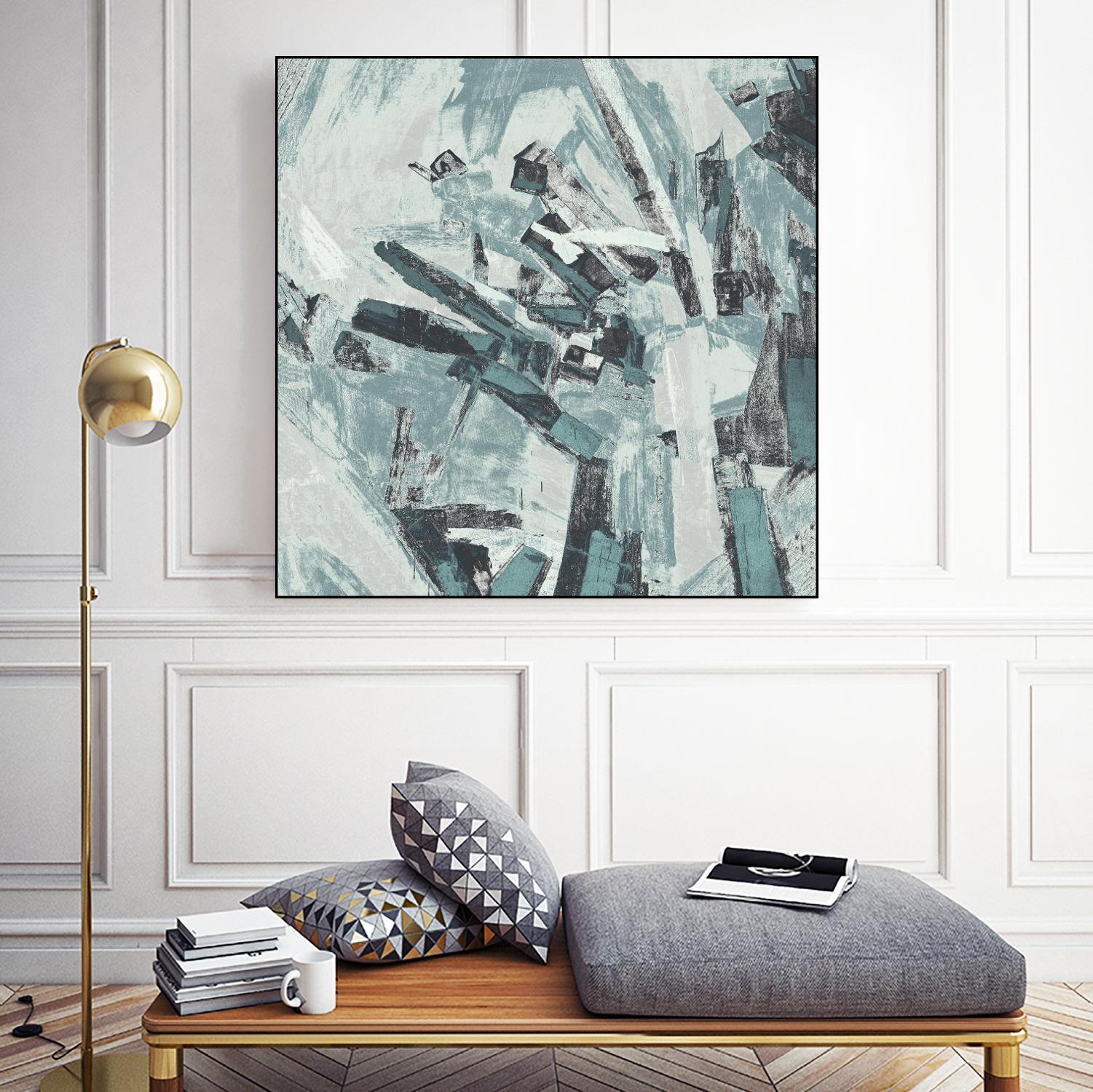 Sword Fight II by Daleno Art on GIANT ART - blue abstract abstrait