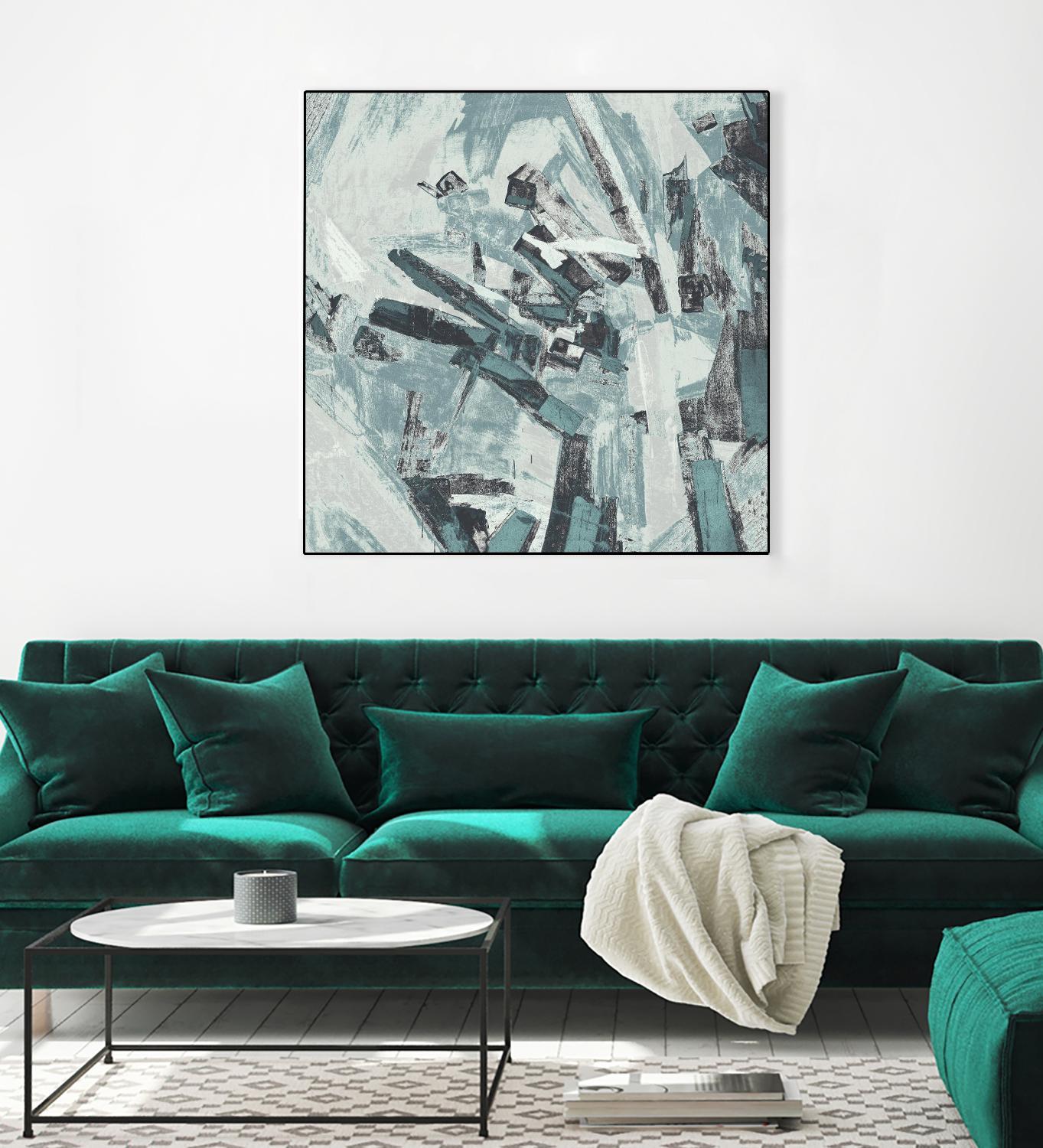 Sword Fight II by Daleno Art on GIANT ART - blue abstract abstrait