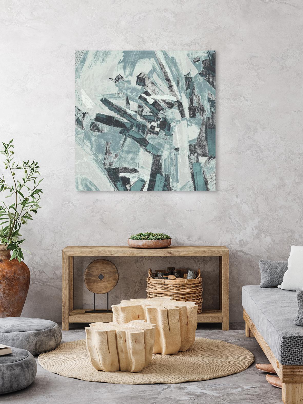 Sword Fight II by Daleno Art on GIANT ART - blue abstract abstrait