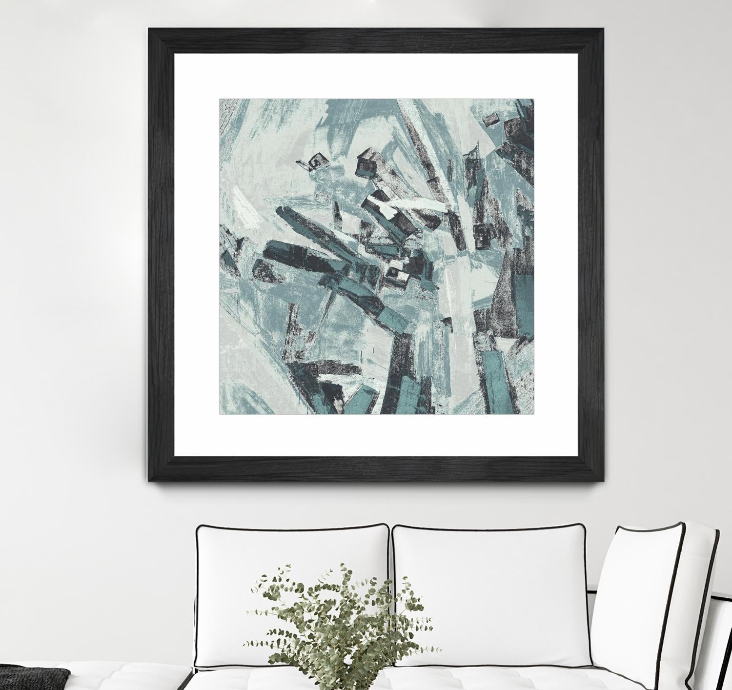 Sword Fight II by Daleno Art on GIANT ART - blue abstract abstrait