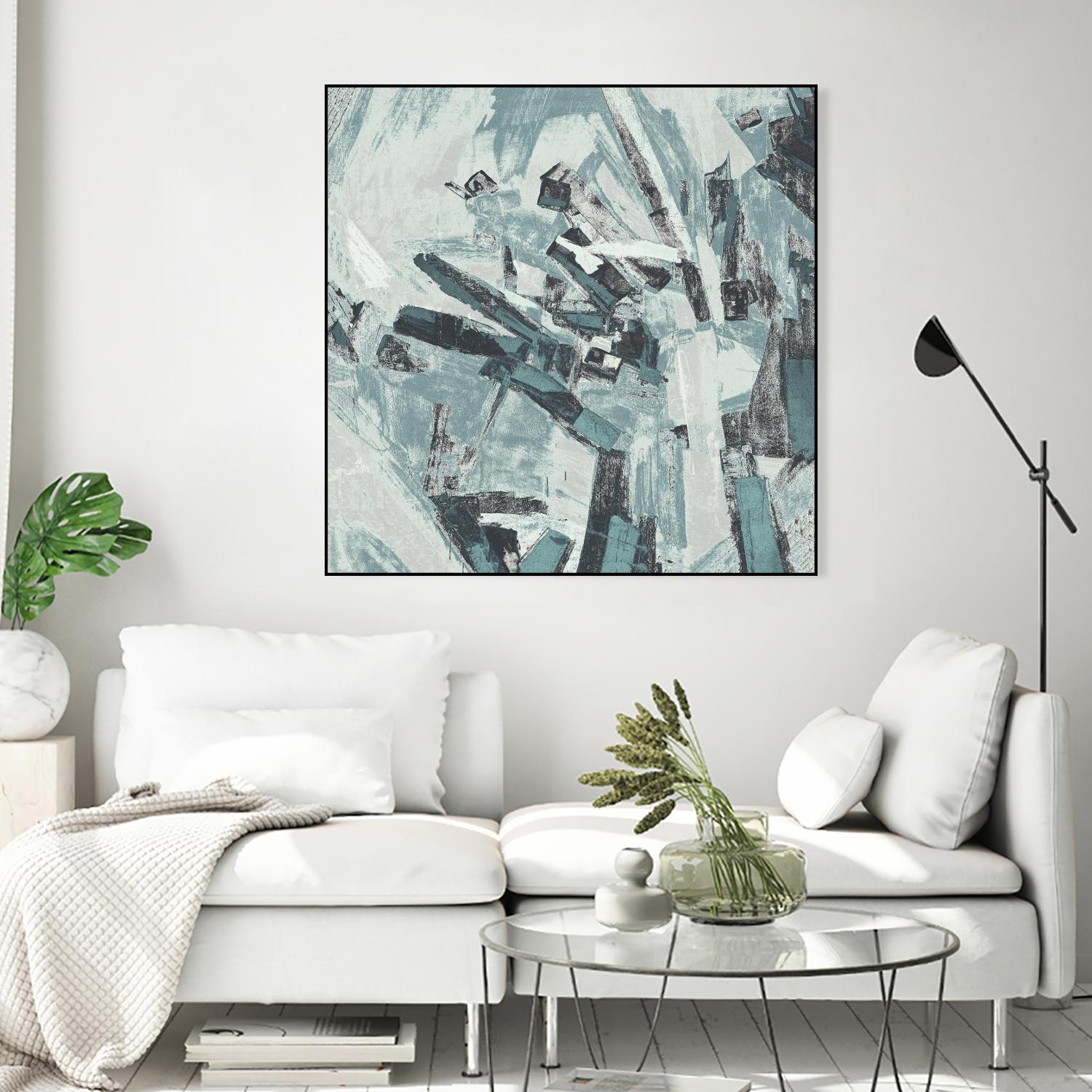 Sword Fight II by Daleno Art on GIANT ART - blue abstract abstrait