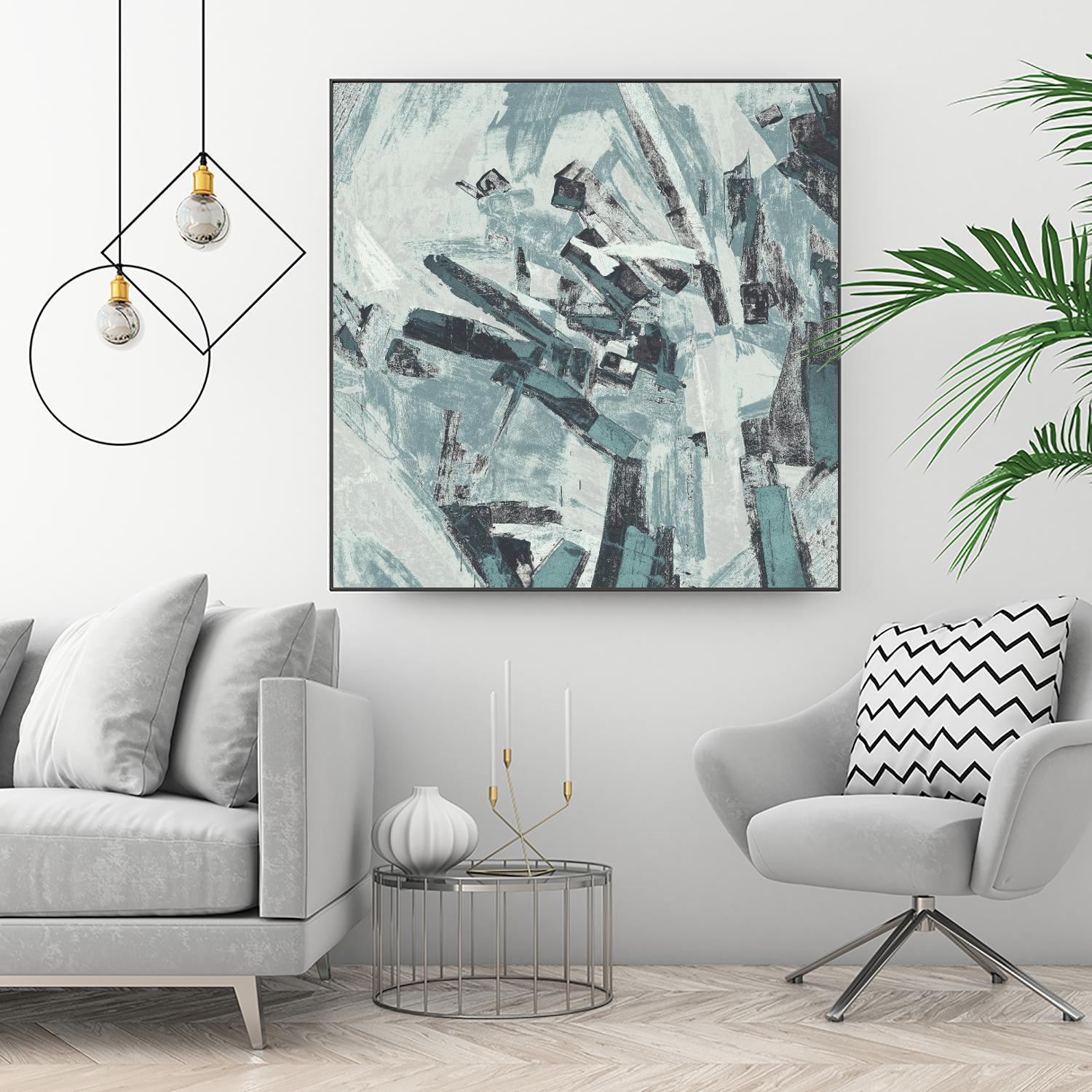 Sword Fight II by Daleno Art on GIANT ART - blue abstract abstrait