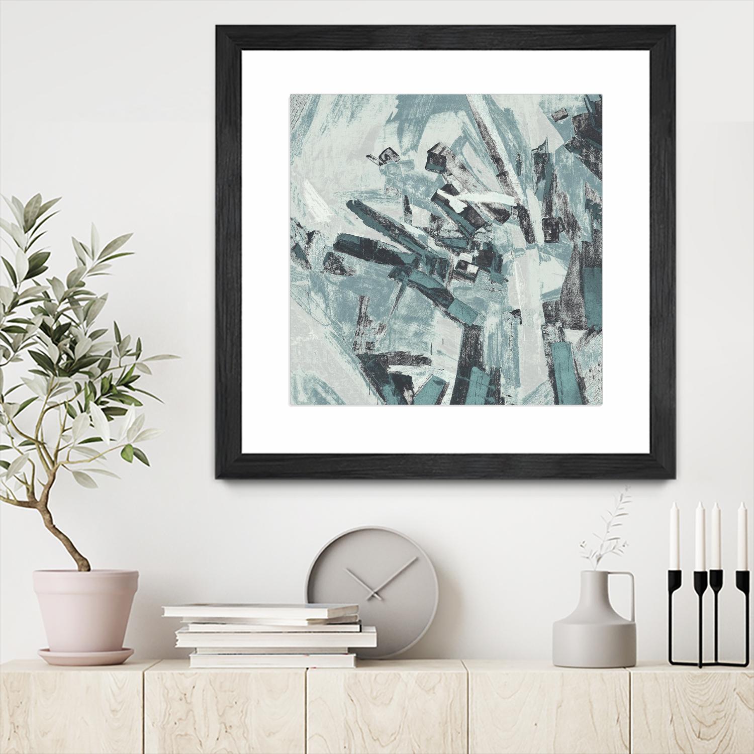 Sword Fight II by Daleno Art on GIANT ART - blue abstract abstrait