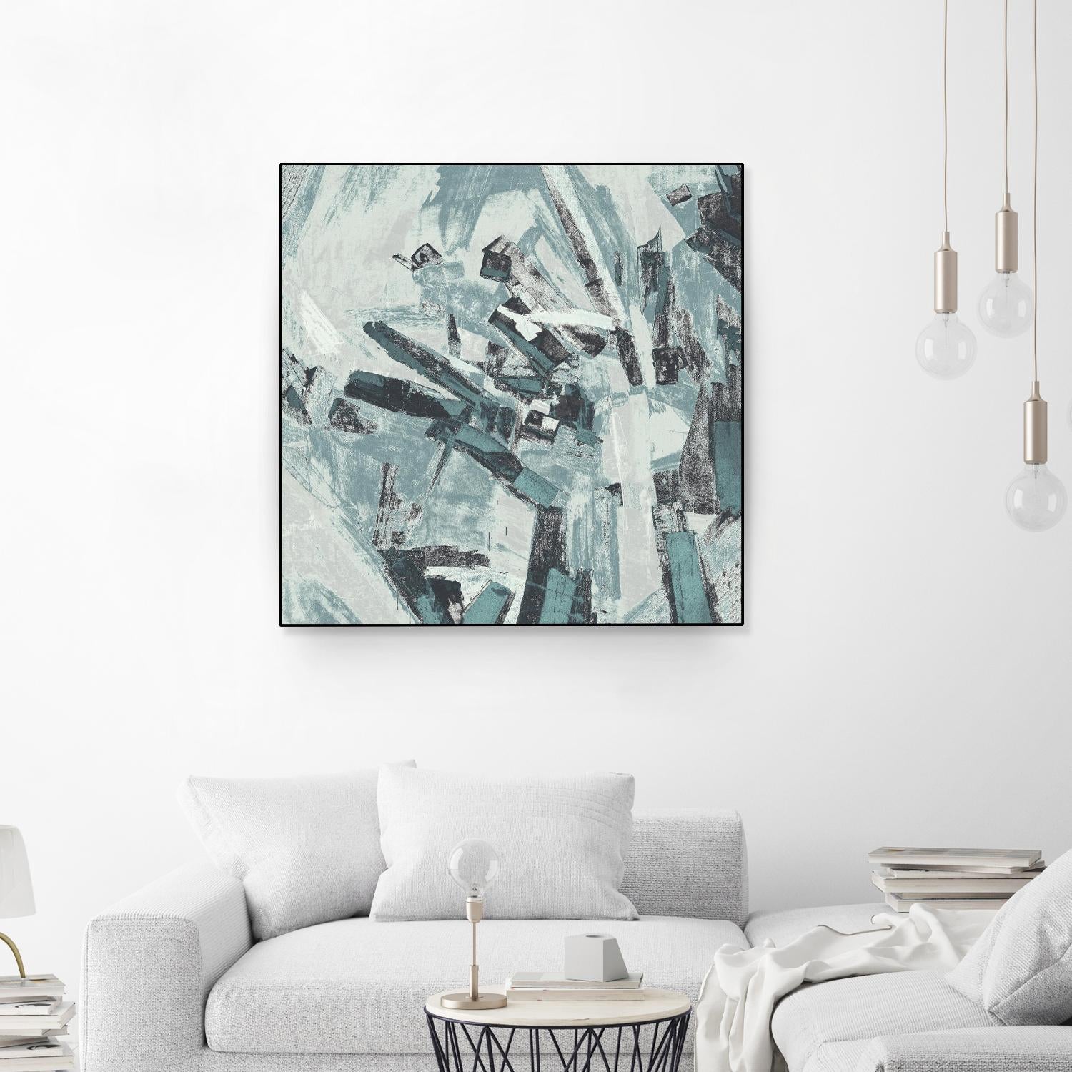 Sword Fight II by Daleno Art on GIANT ART - blue abstract abstrait