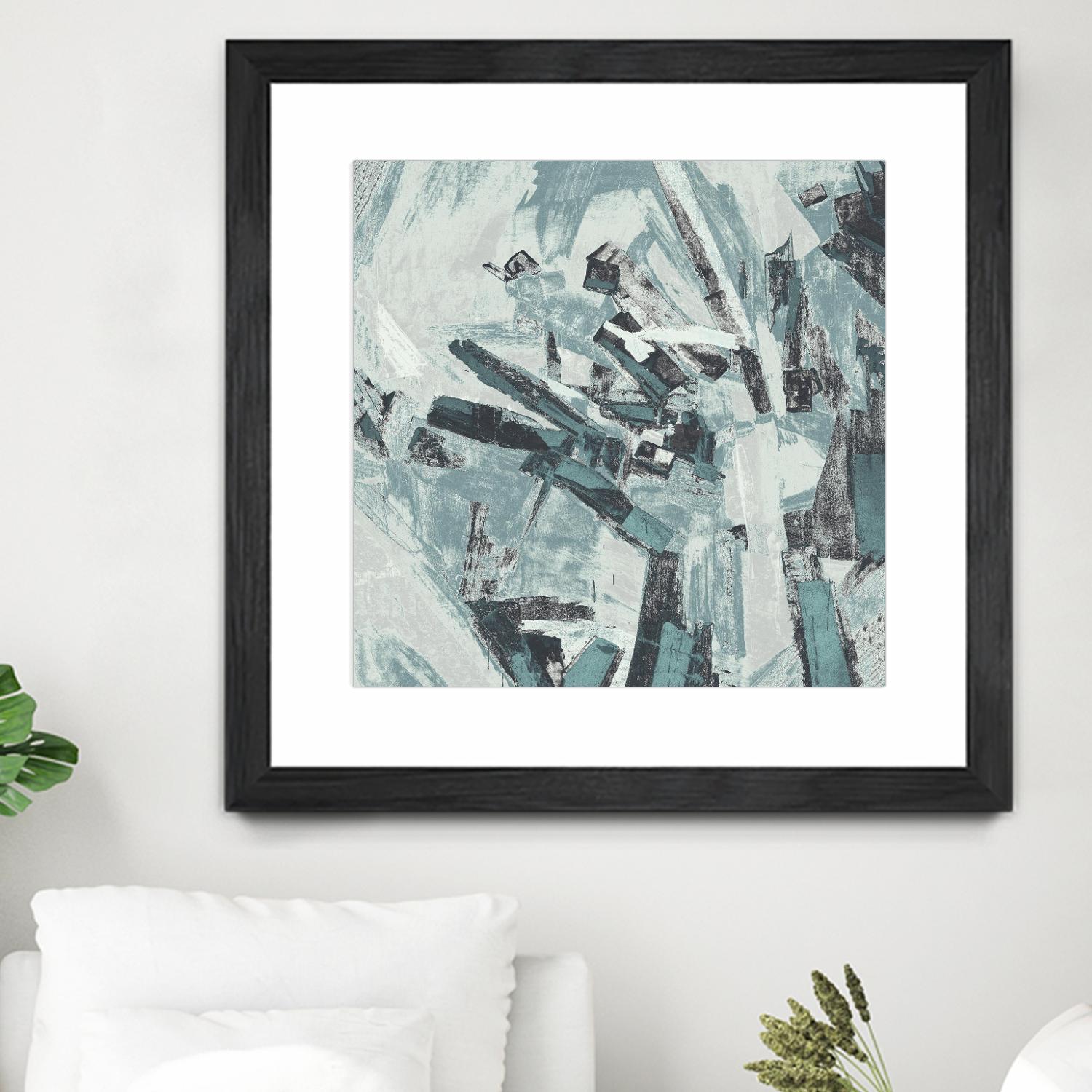 Sword Fight II by Daleno Art on GIANT ART - blue abstract abstrait