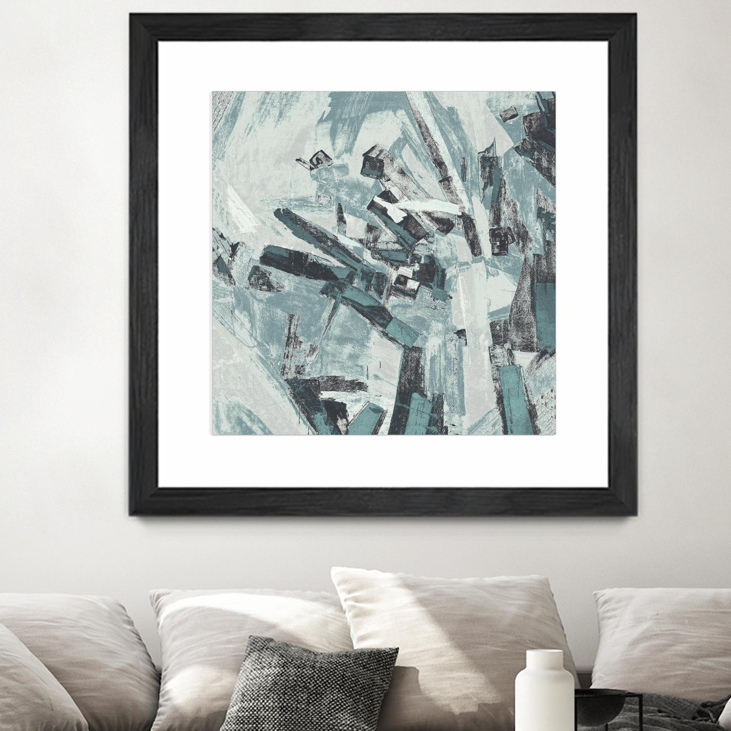 Sword Fight II by Daleno Art on GIANT ART - blue abstract abstrait